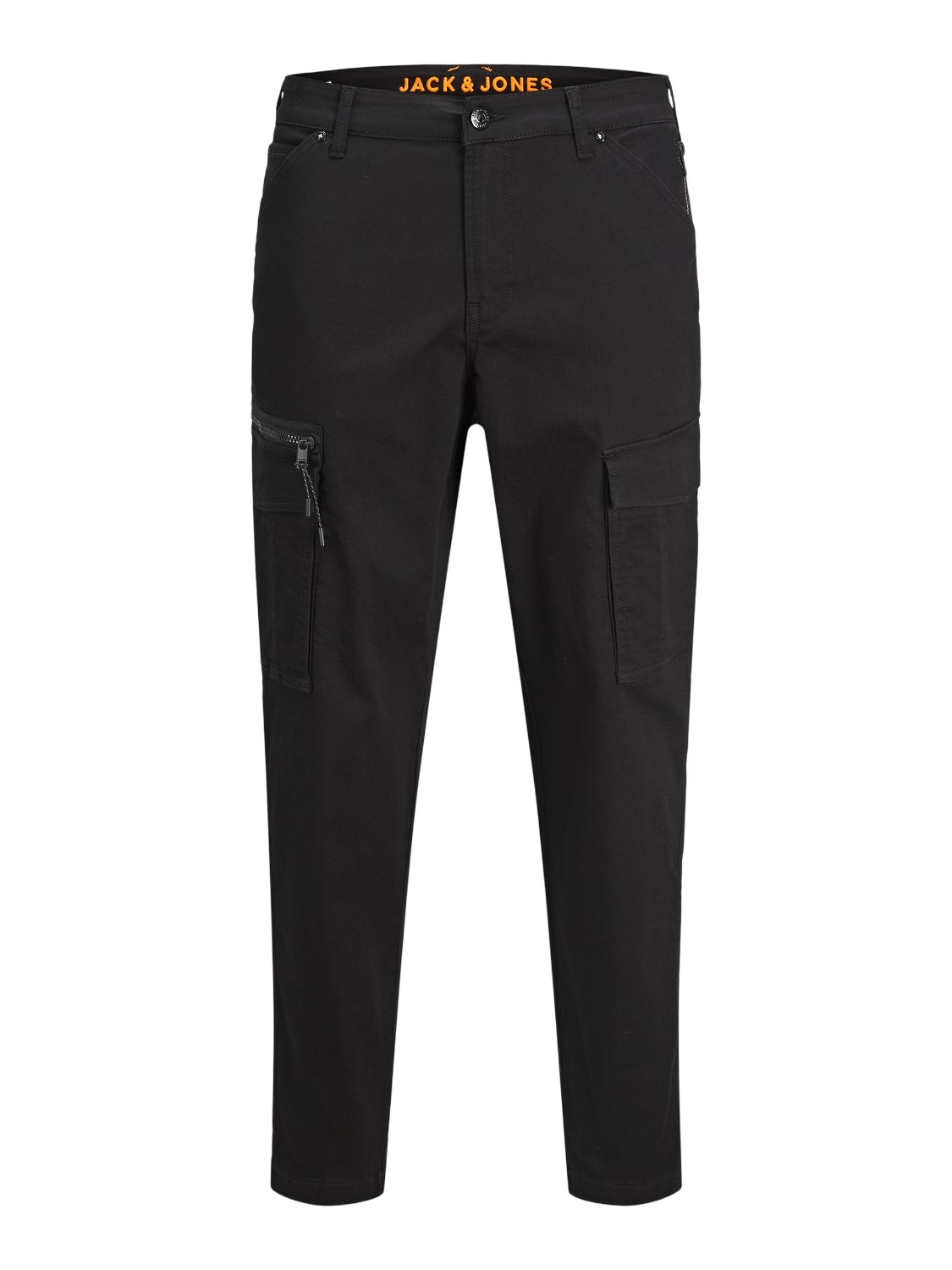 JACK & JONES Ace Dex Tapered loose fit, heren cargo broek, zwart