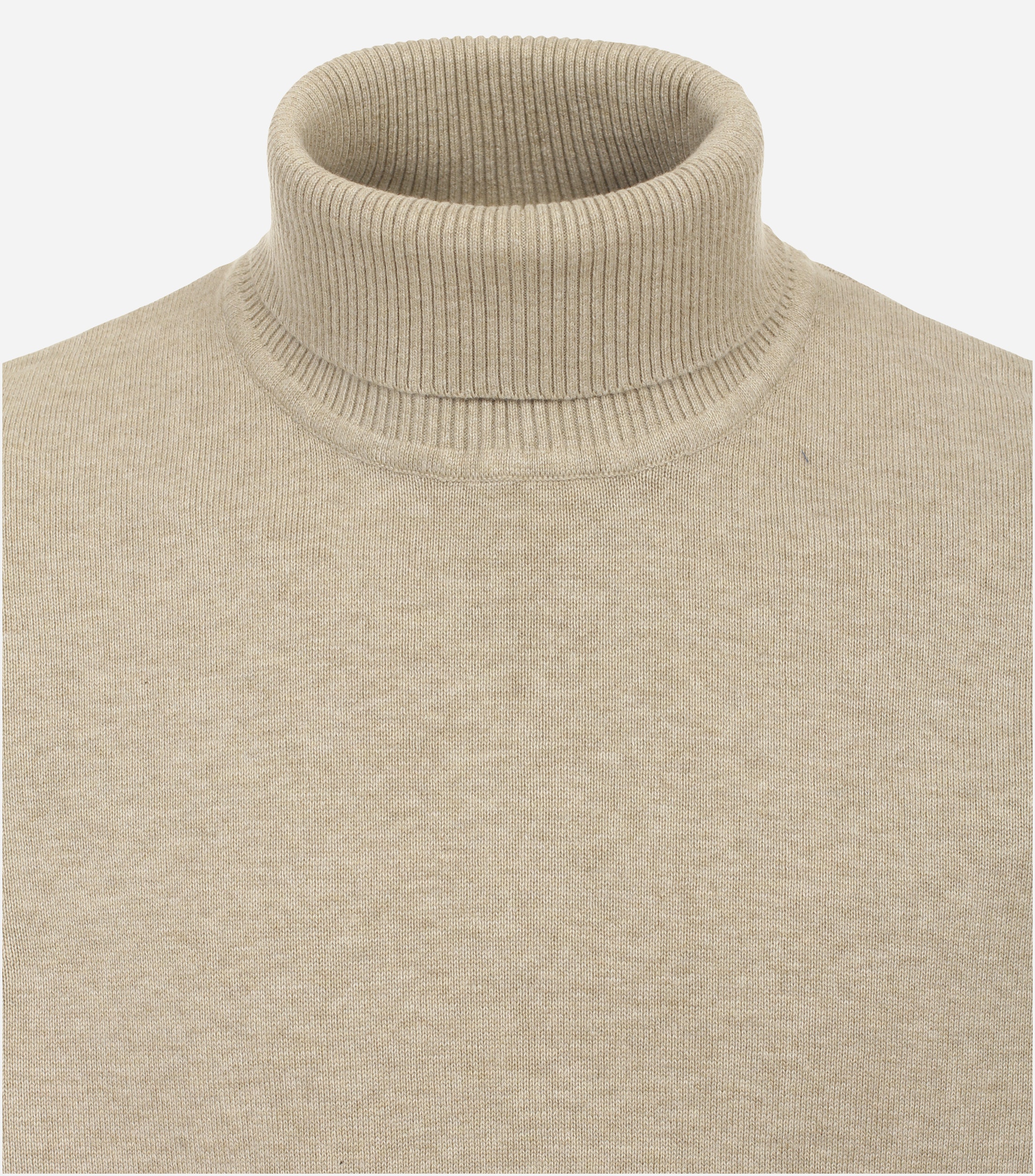 Redmond heren coltrui katoen, beige (middeldik)