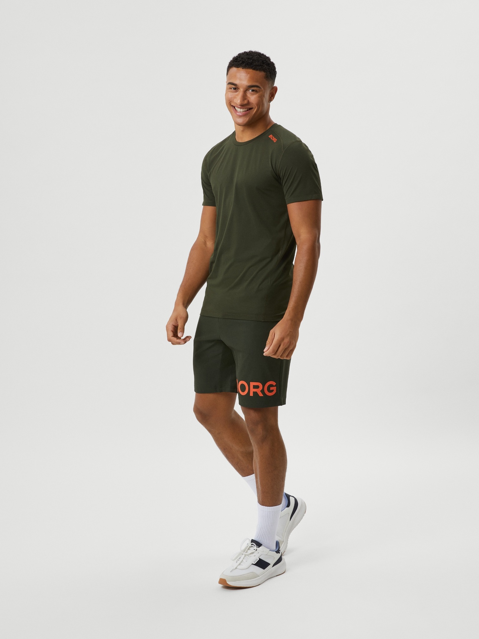 Bjorn Borg athletic T-shirt, donkergroen
