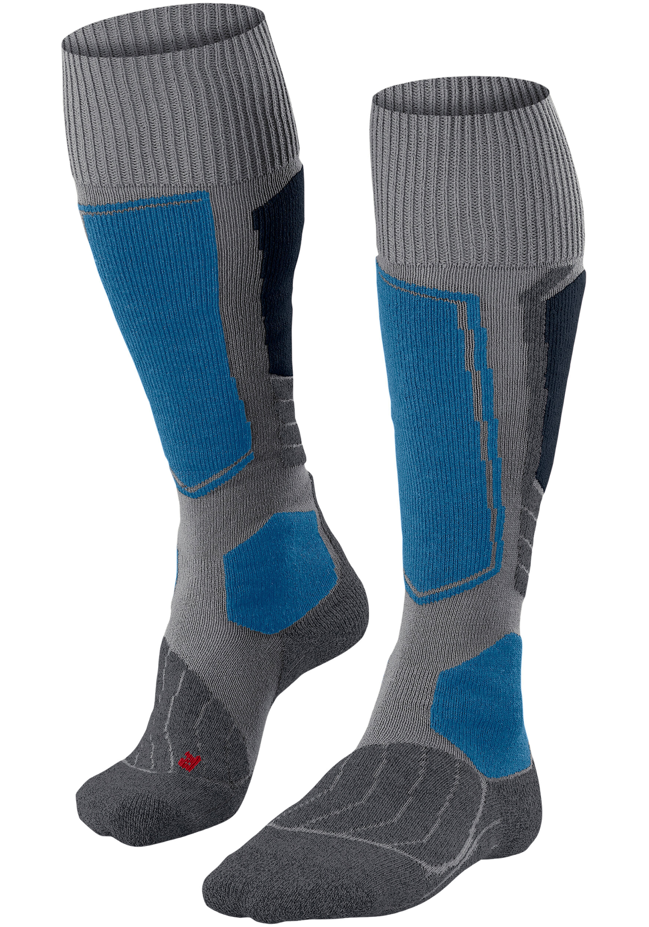 FALKE SK1 Comfort heren skiing kniekousen, grijs (light grey)