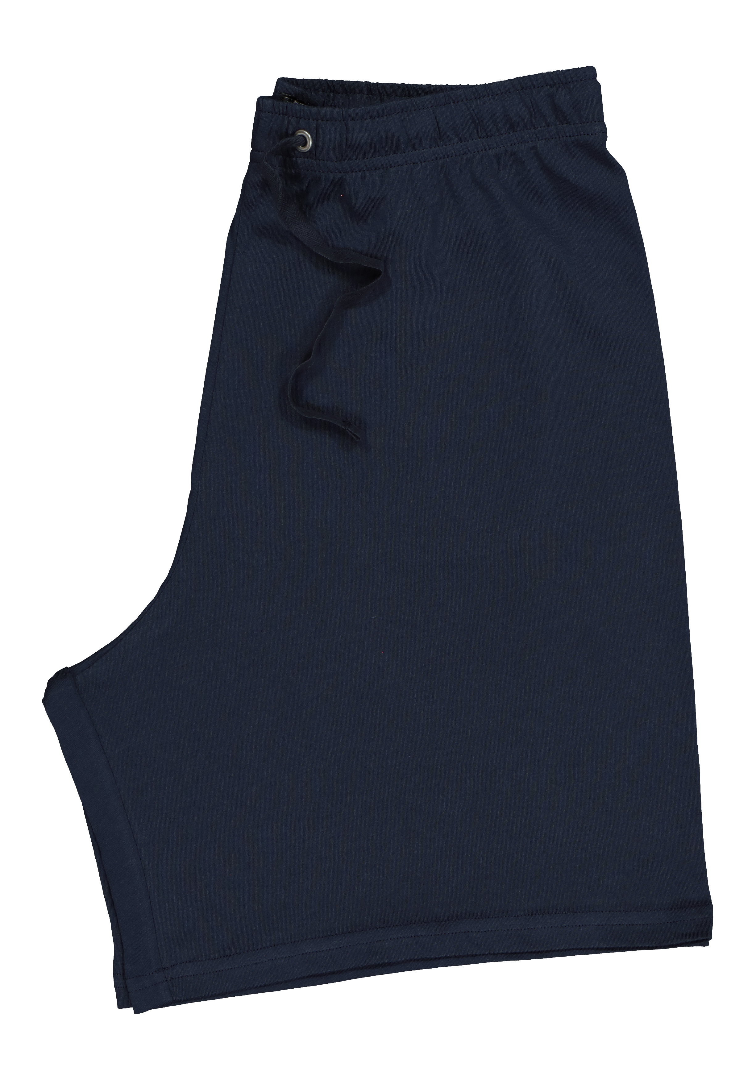 SCHIESSER heren shortama, O-hals, blauw met wit dessin