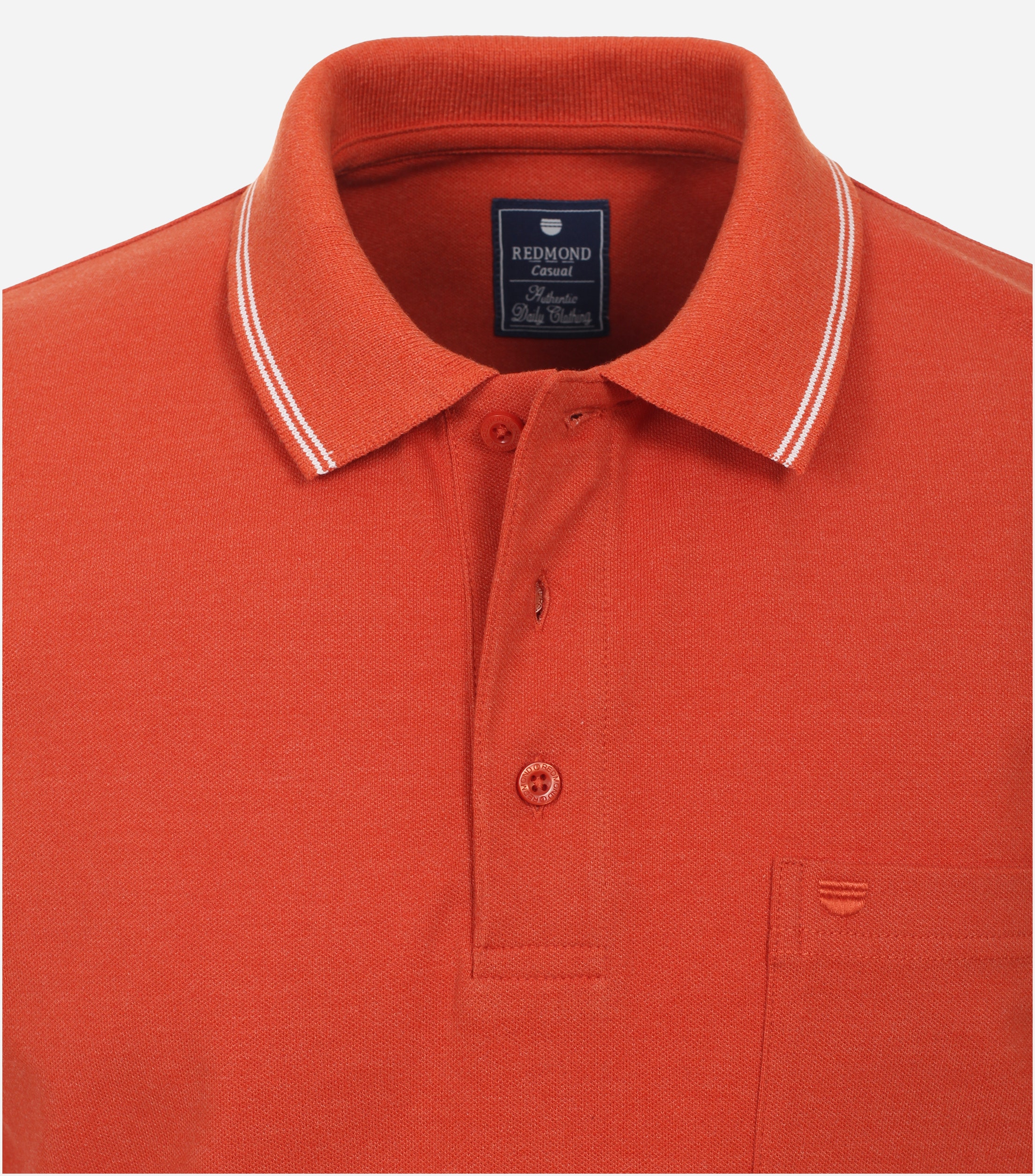 Redmond regular fit heren polo, pique, rood