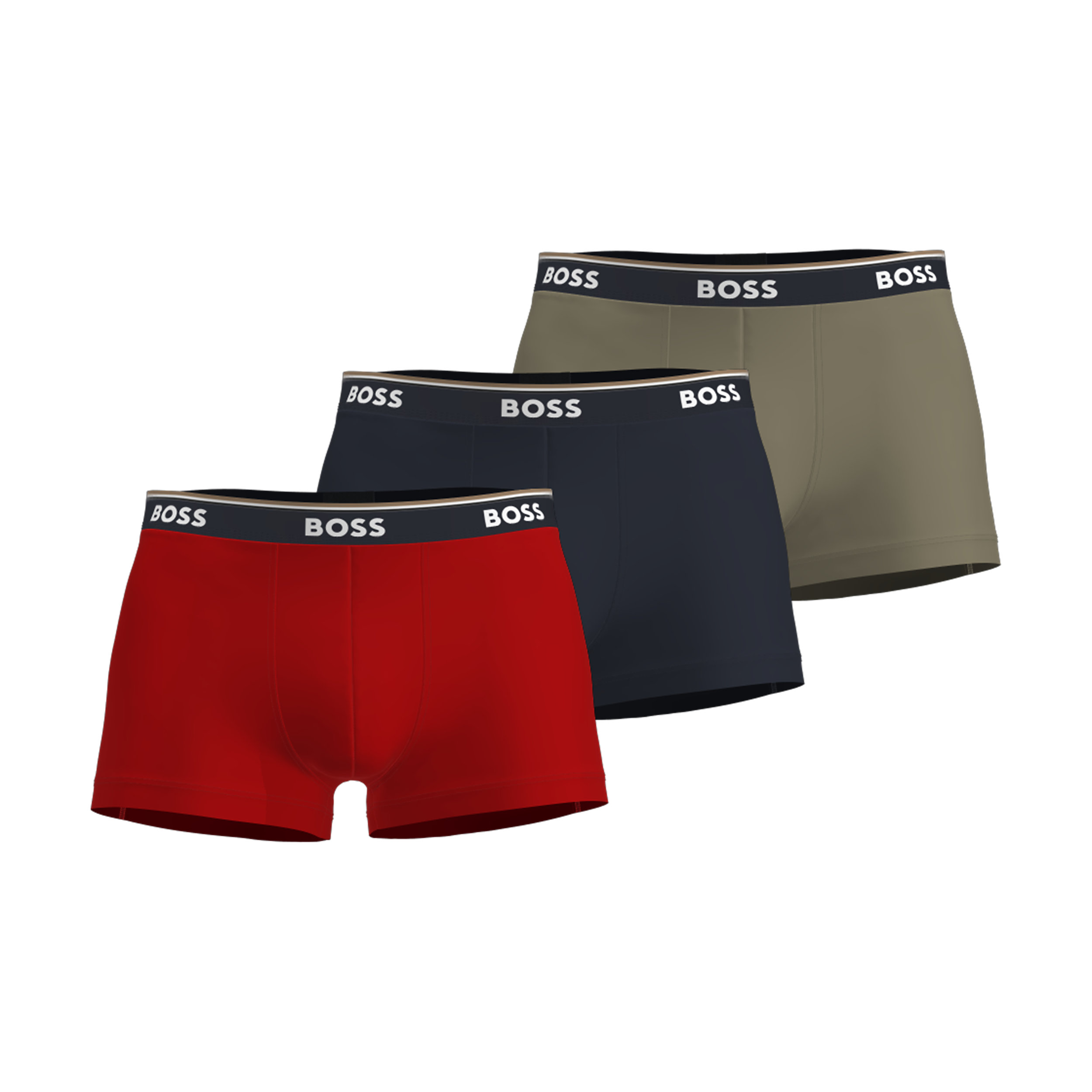 HUGO BOSS Power trunks (3-pack), heren boxers kort, multicolor