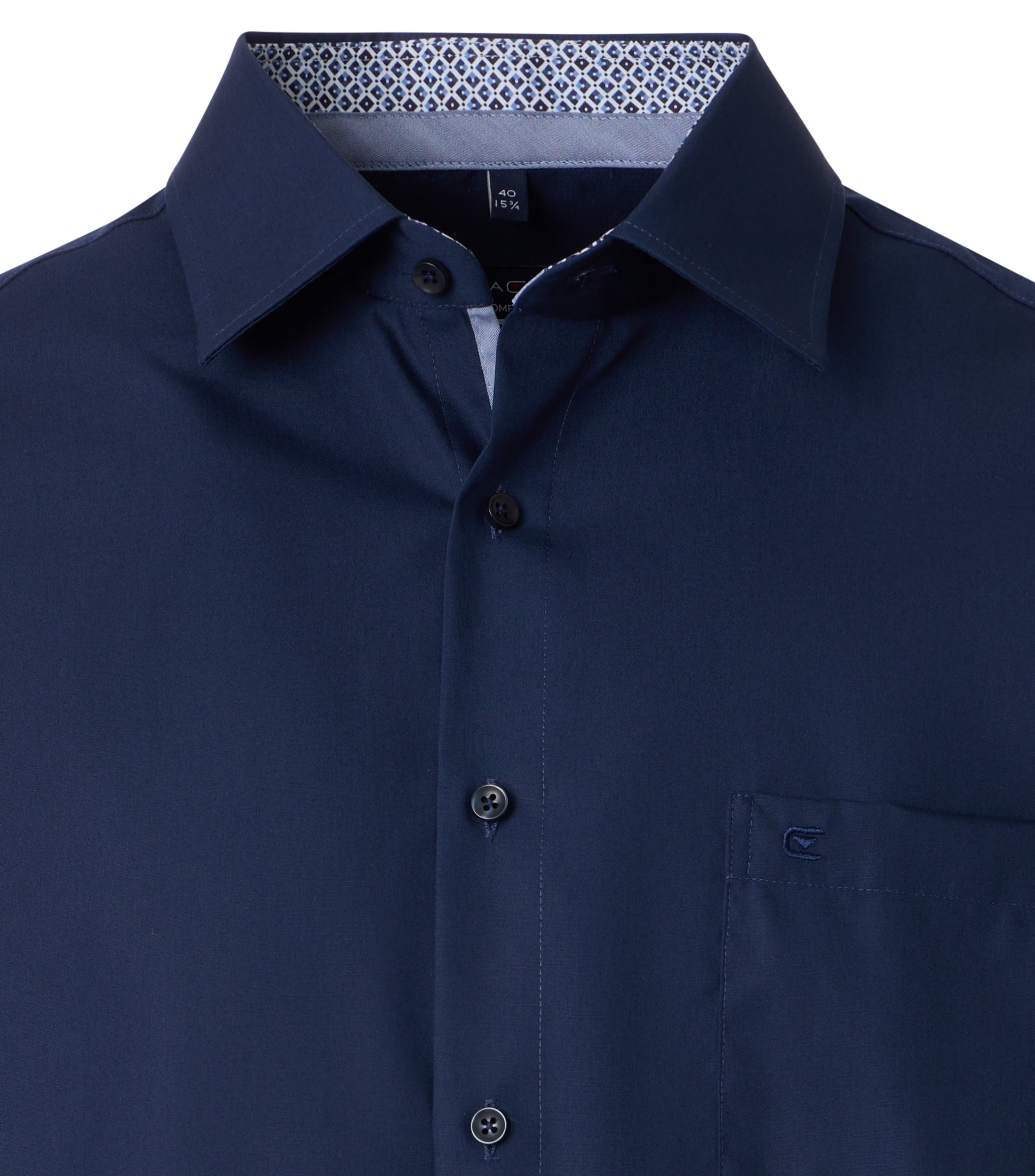 CASA MODA comfort fit overhemd, popeline, blauw