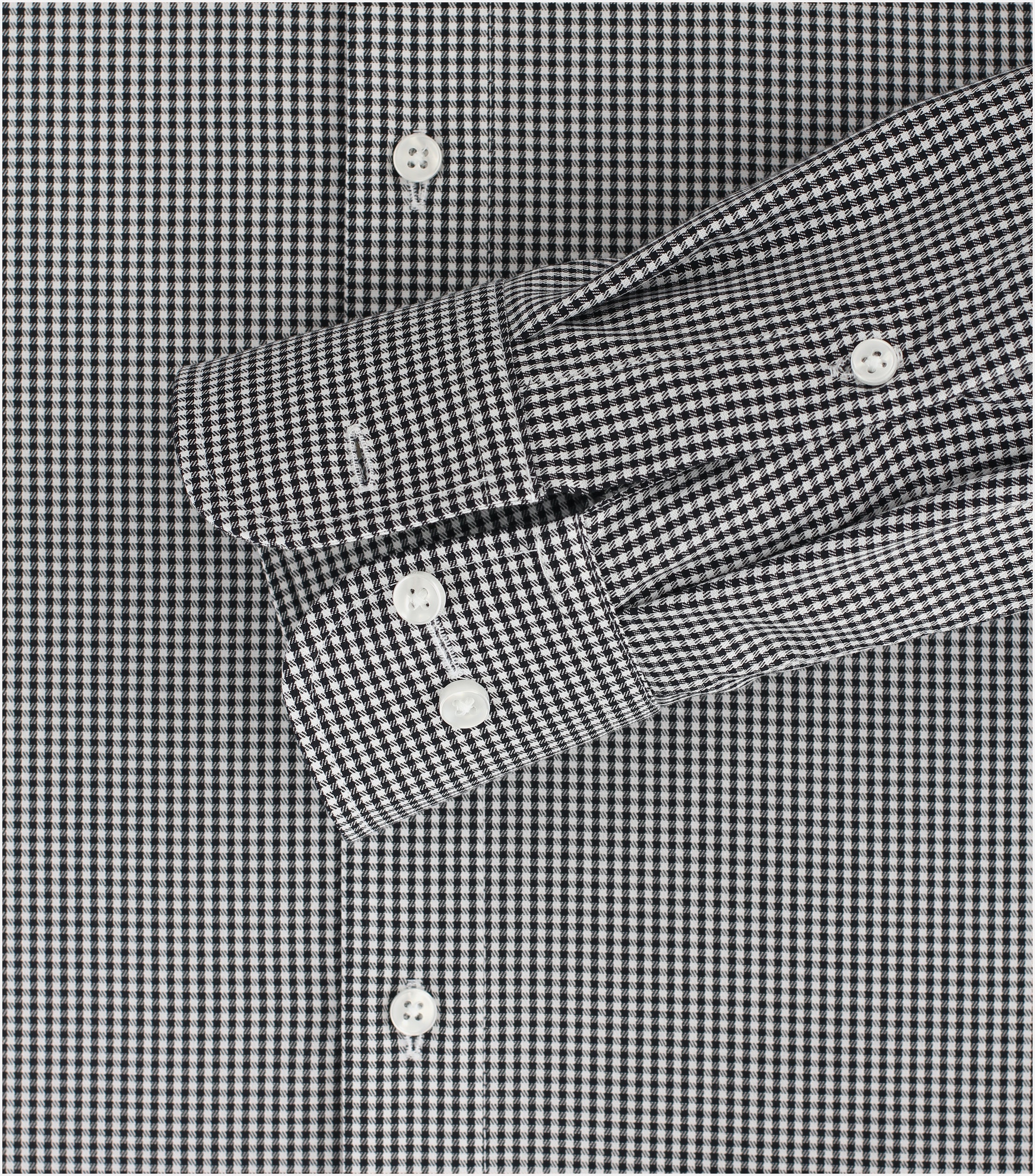 CASA MODA comfort fit overhemd, twill, zwart met wit geruit