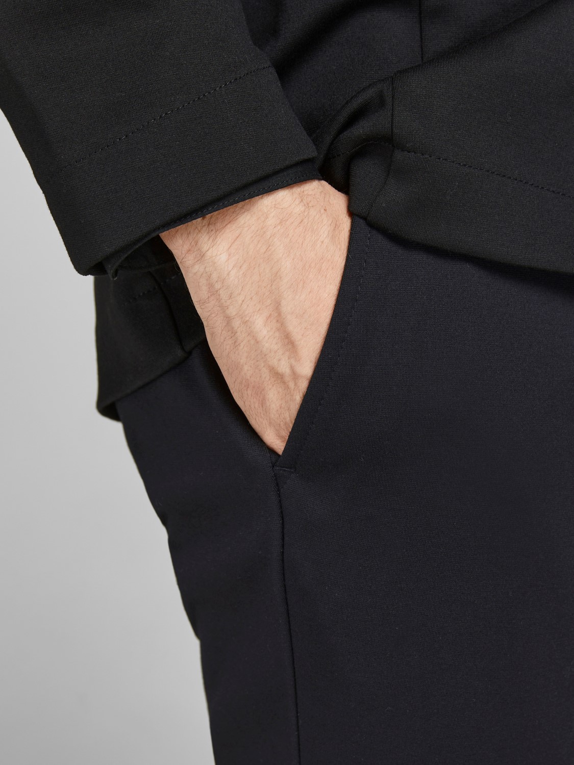 JACK & JONES Blabeck Tailoring Pants regular fit, heren pantalon, zwart
