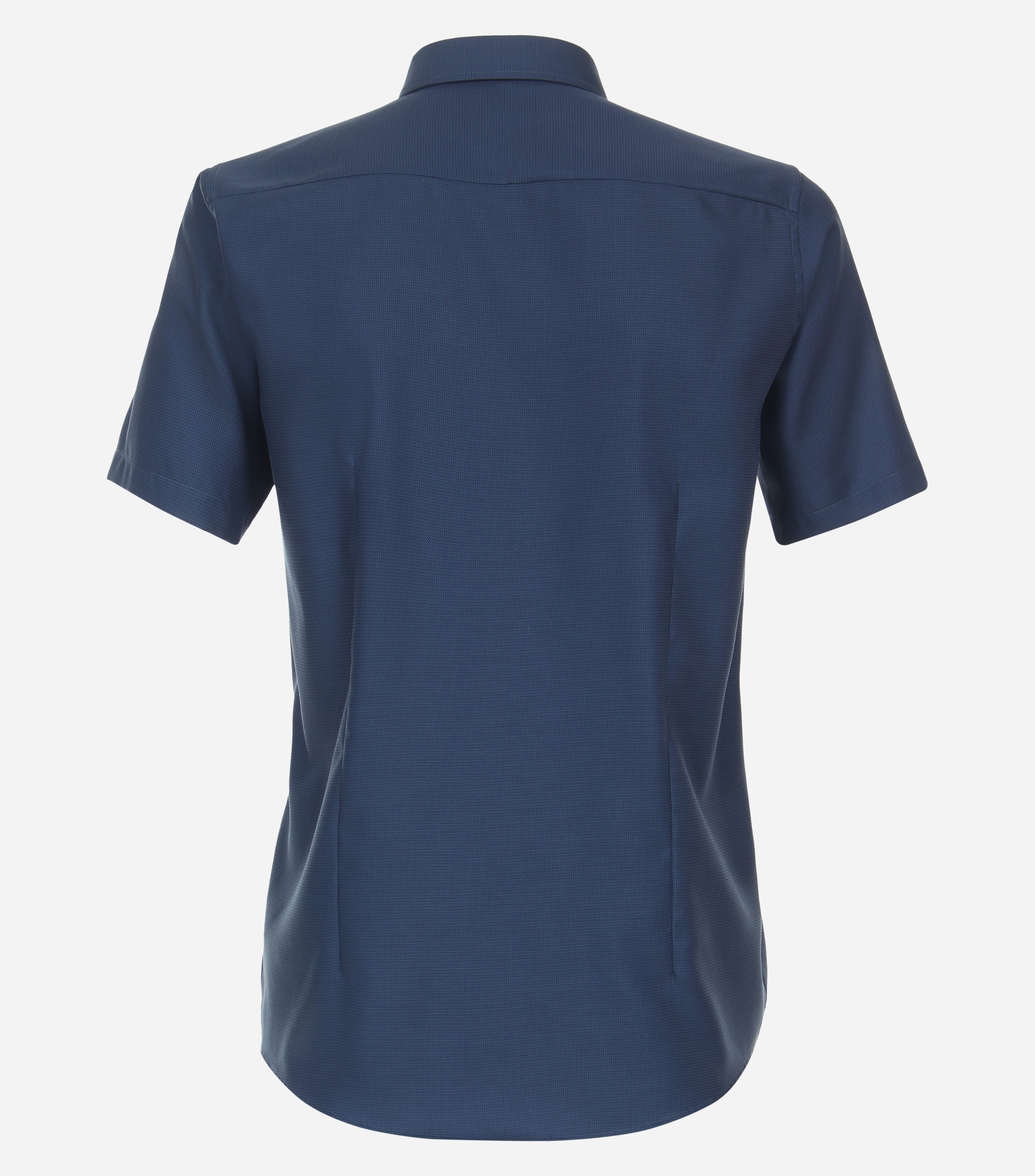 VENTI modern fit overhemd, korte mouw, twill, blauw