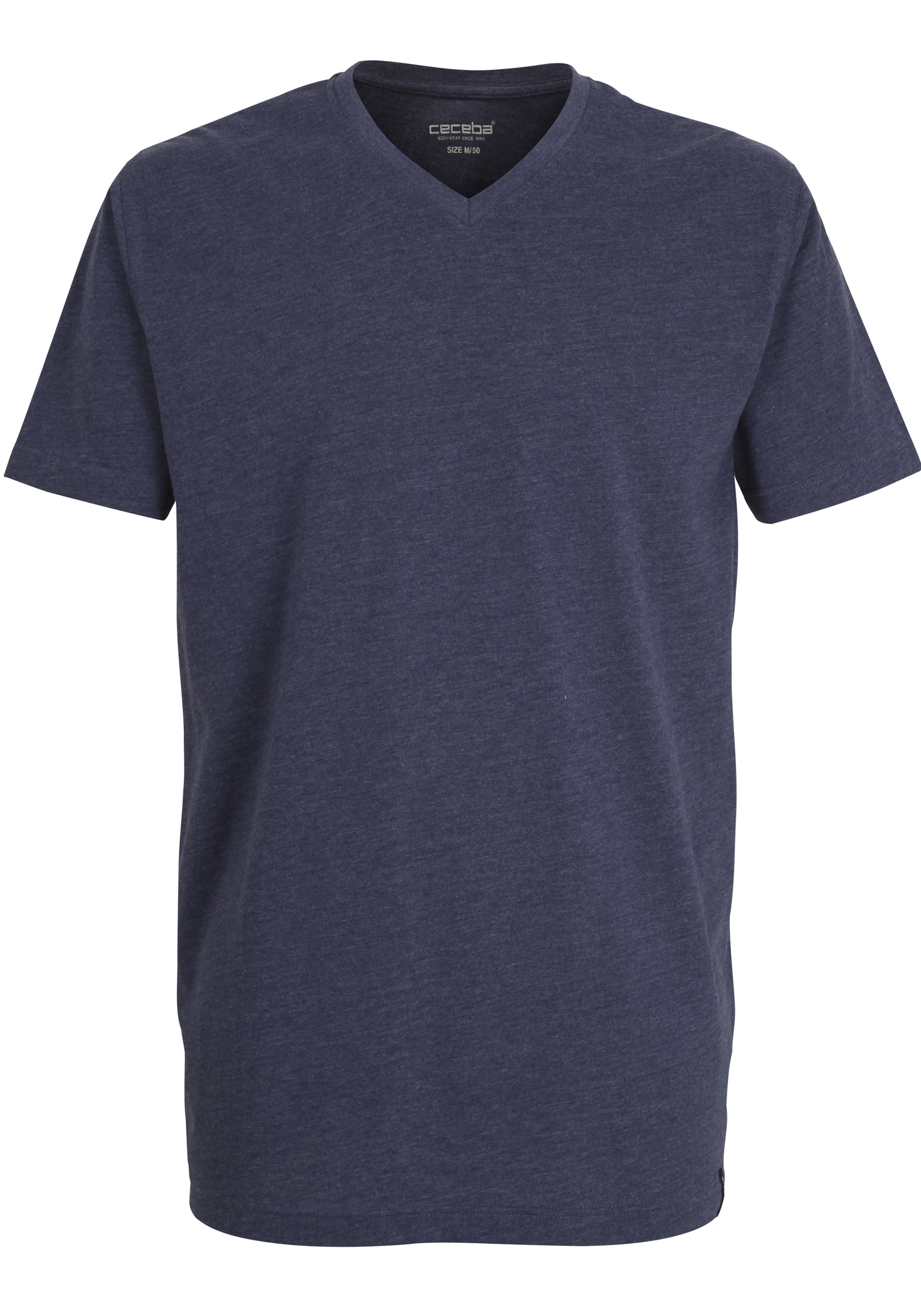 Ceceba heren T-shirt V-hals (1-pack), blauw