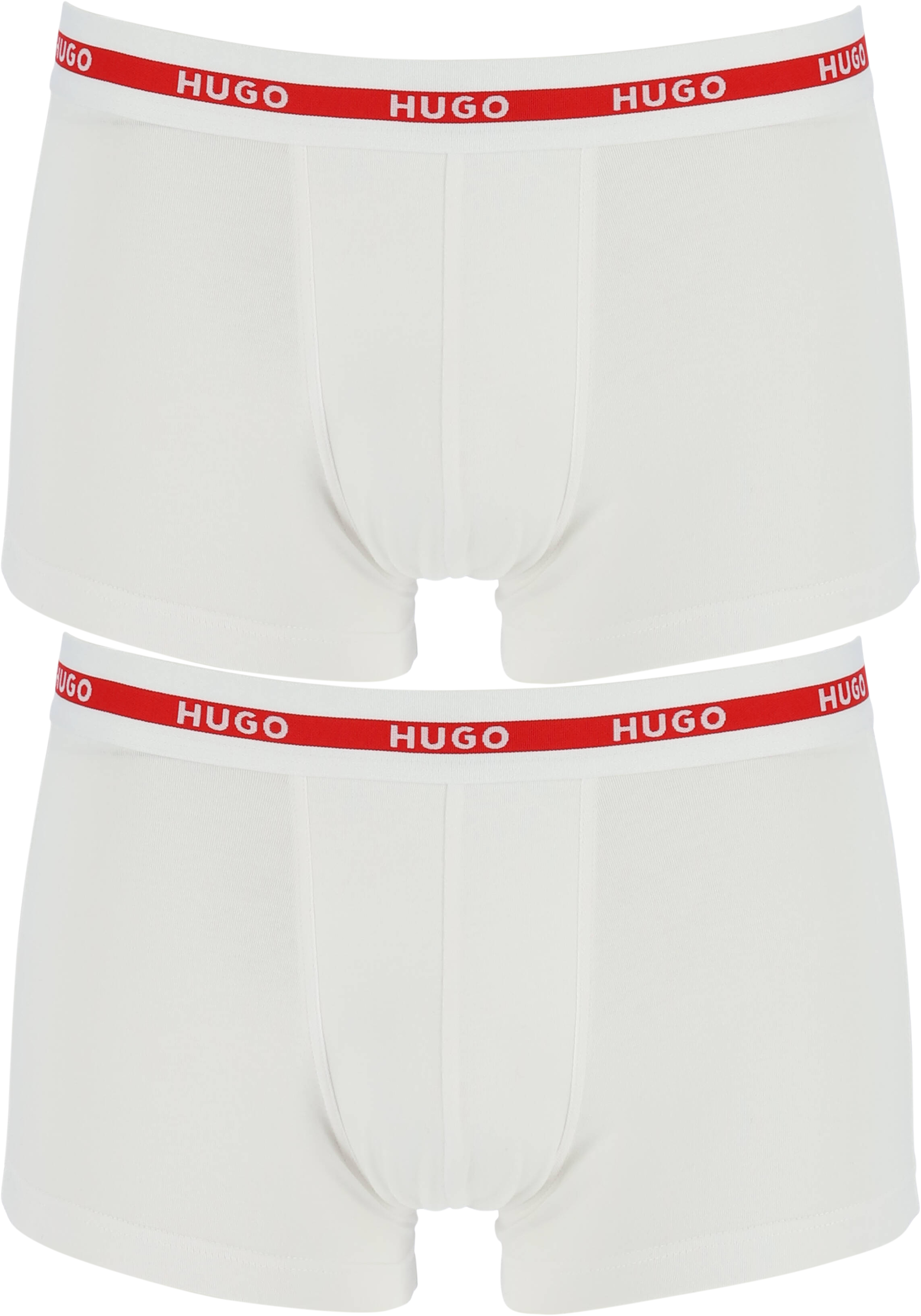 HUGO trunks (2-pack), heren boxers kort, wit