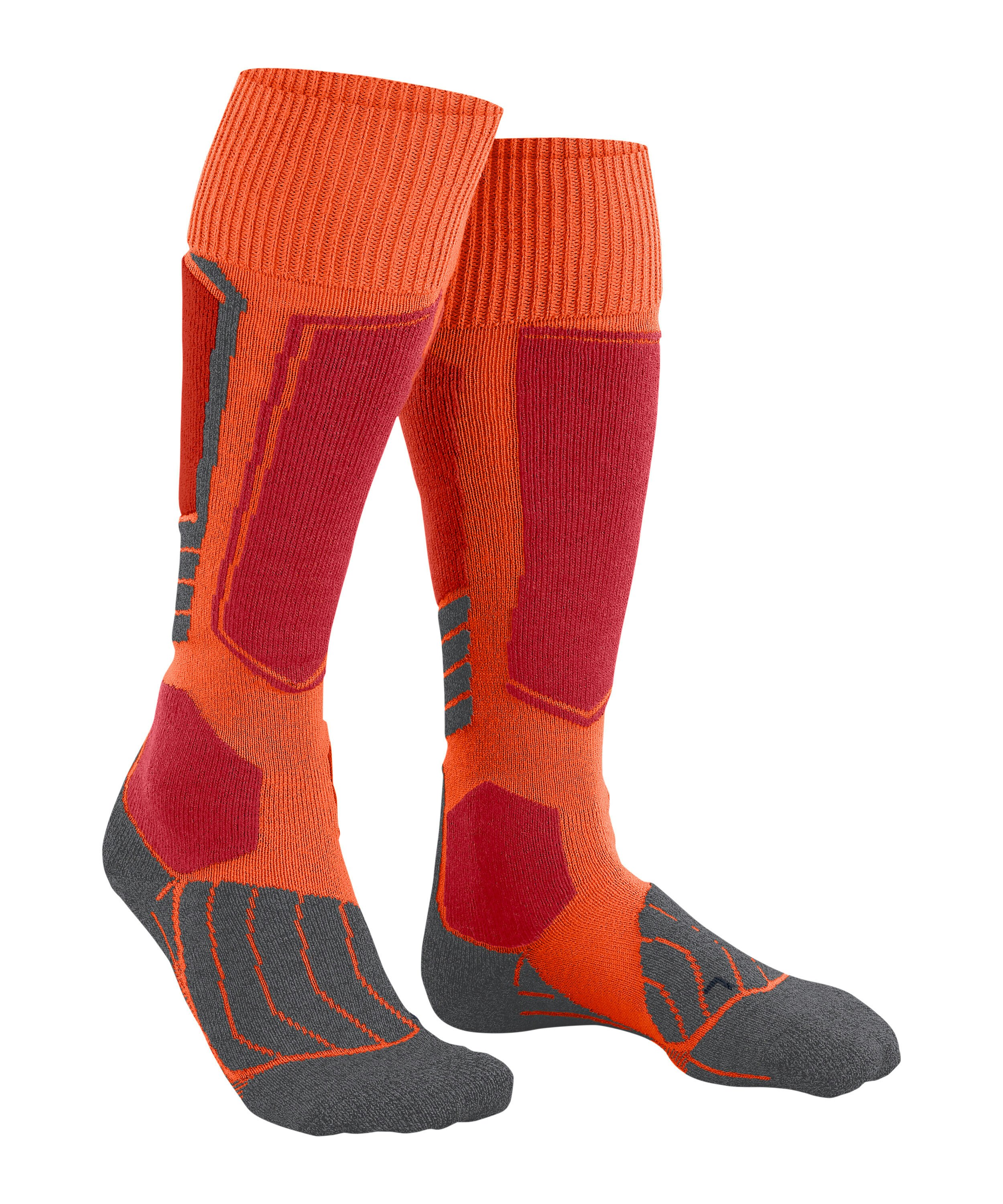 FALKE SK1 Comfort heren skiing kniekousen, grijs (flash orange)