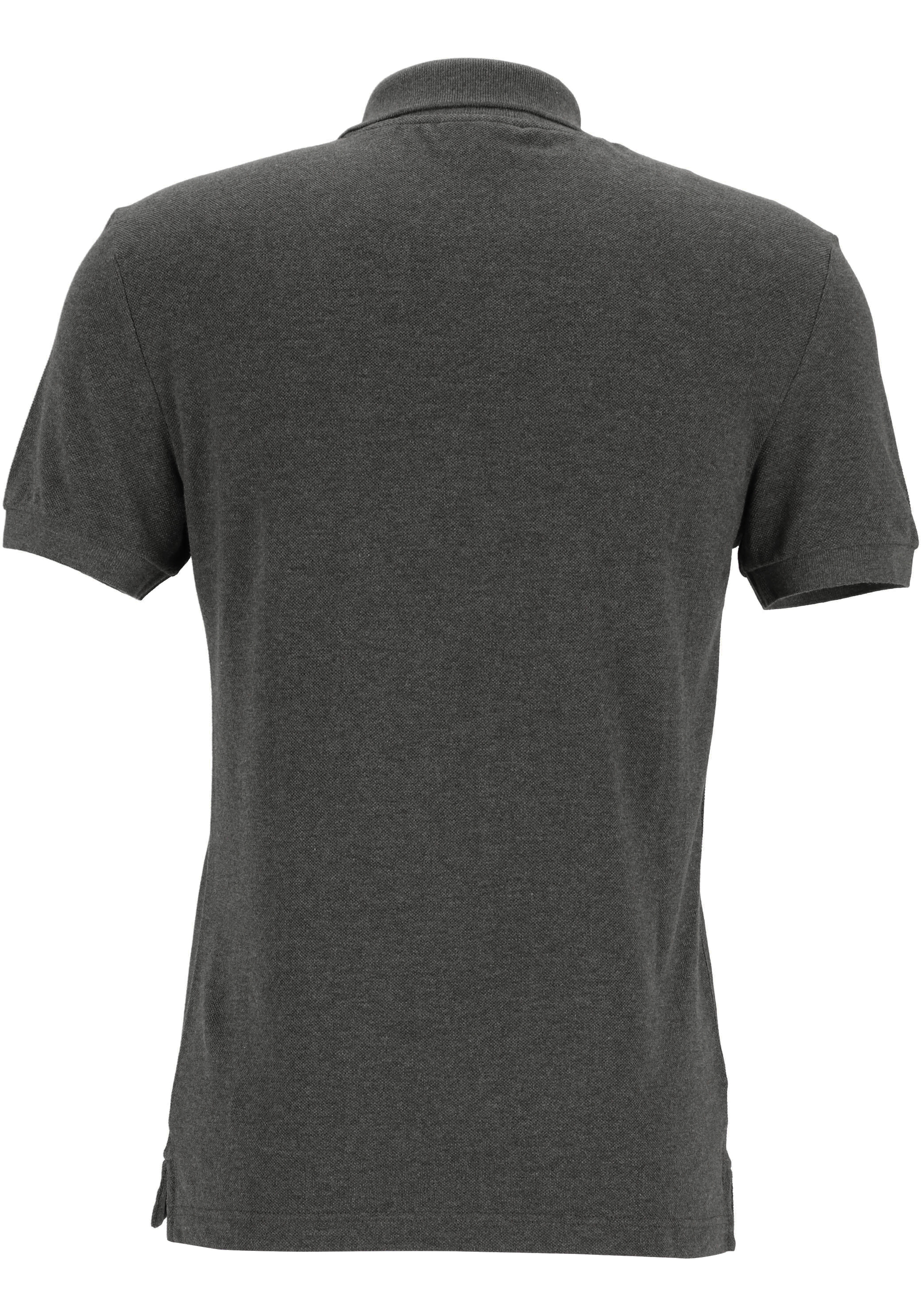 Lacoste Slim Fit polo, donkergrijs melange