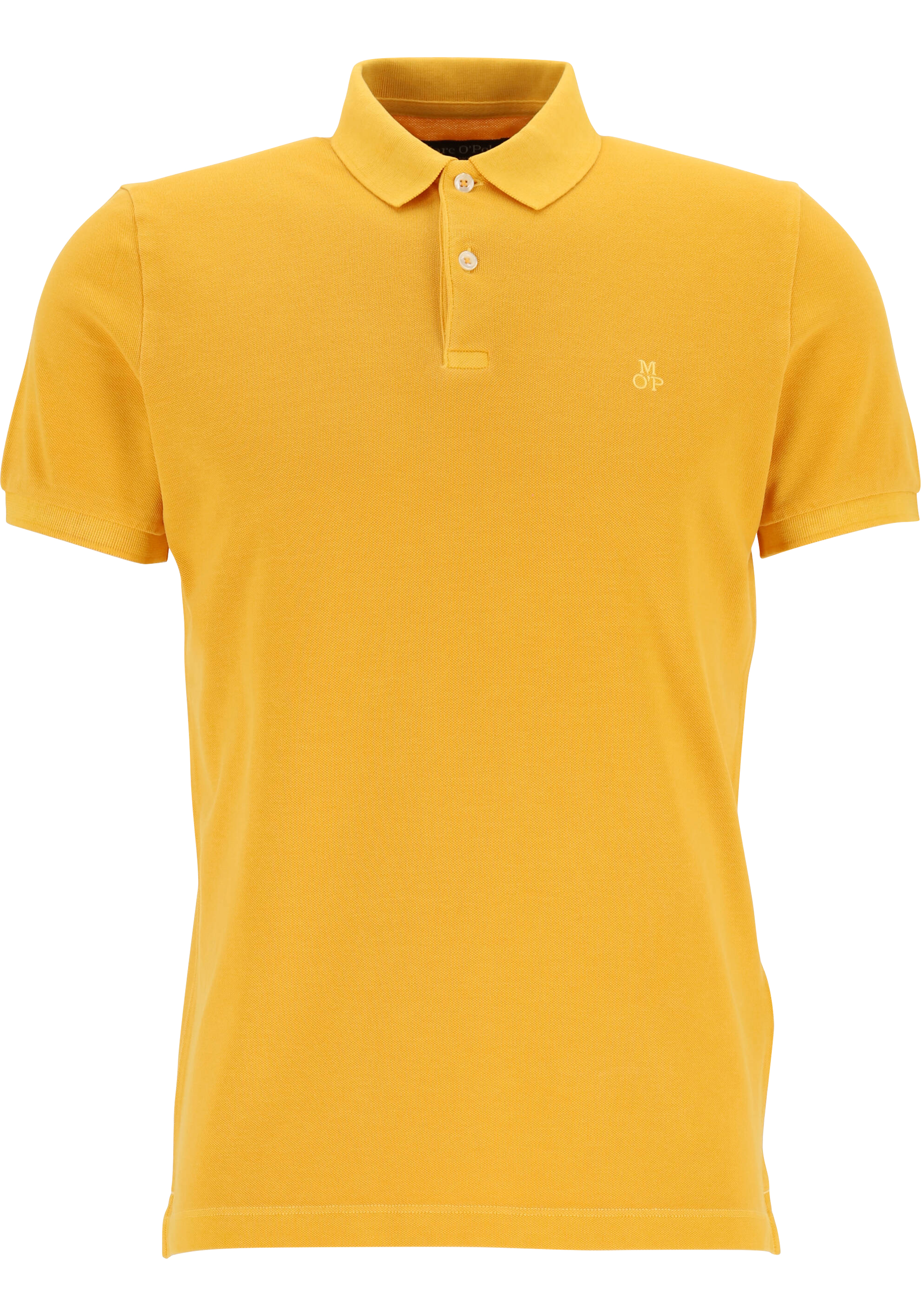 Marc O'Polo shaped fit polo, heren poloshirt, zonnig geel