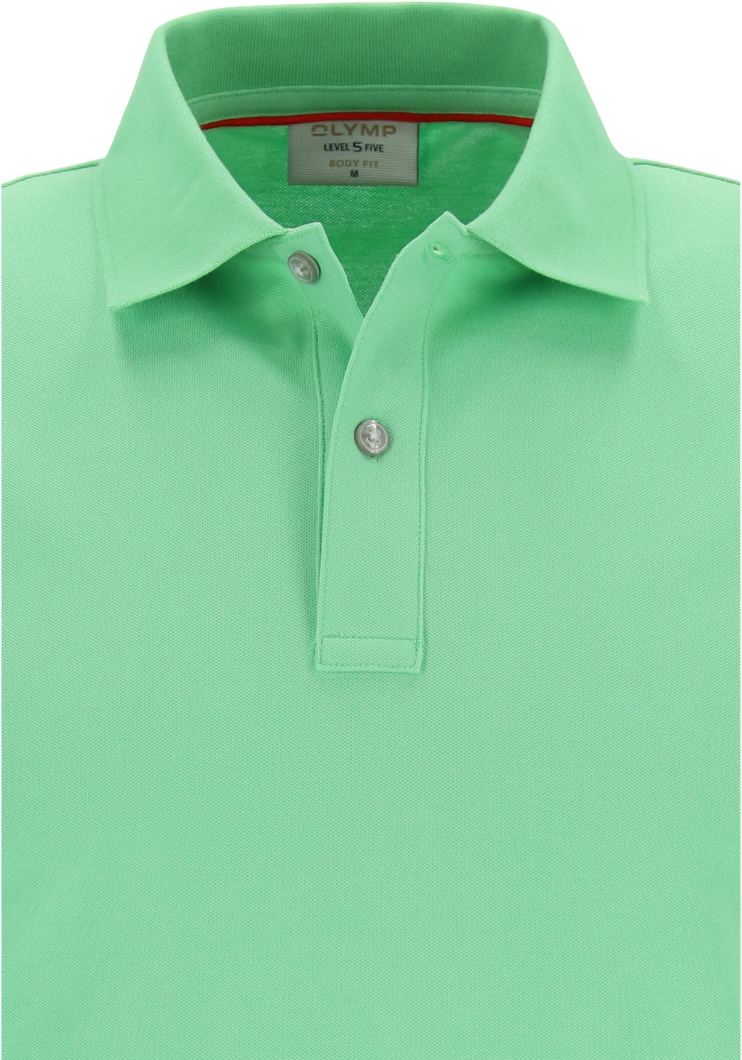 OLYMP Polo Level 5 Classic, slim fit polo, lichtgroen