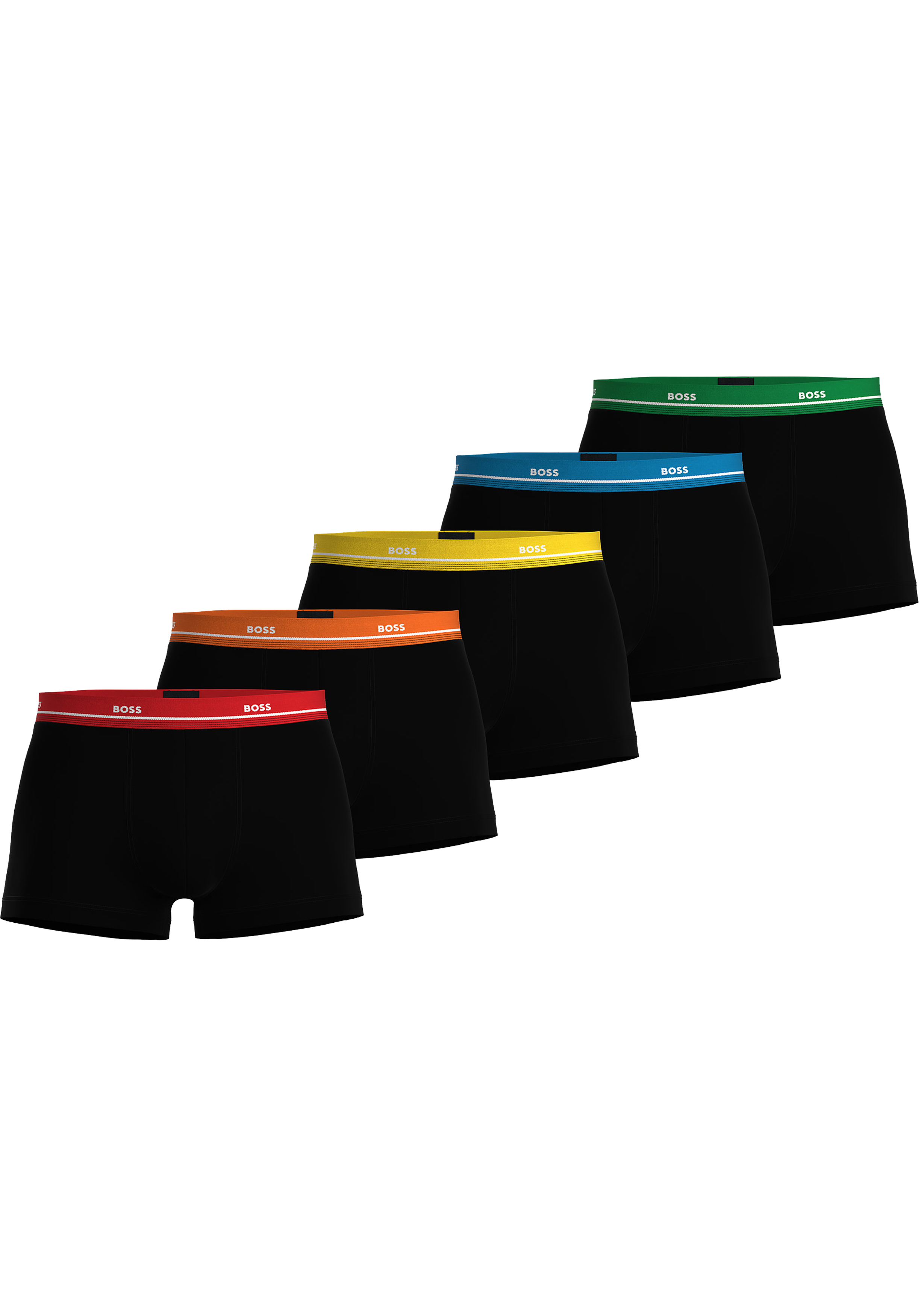 HUGO BOSS Essential trunks (5-pack), heren boxers kort, zwart