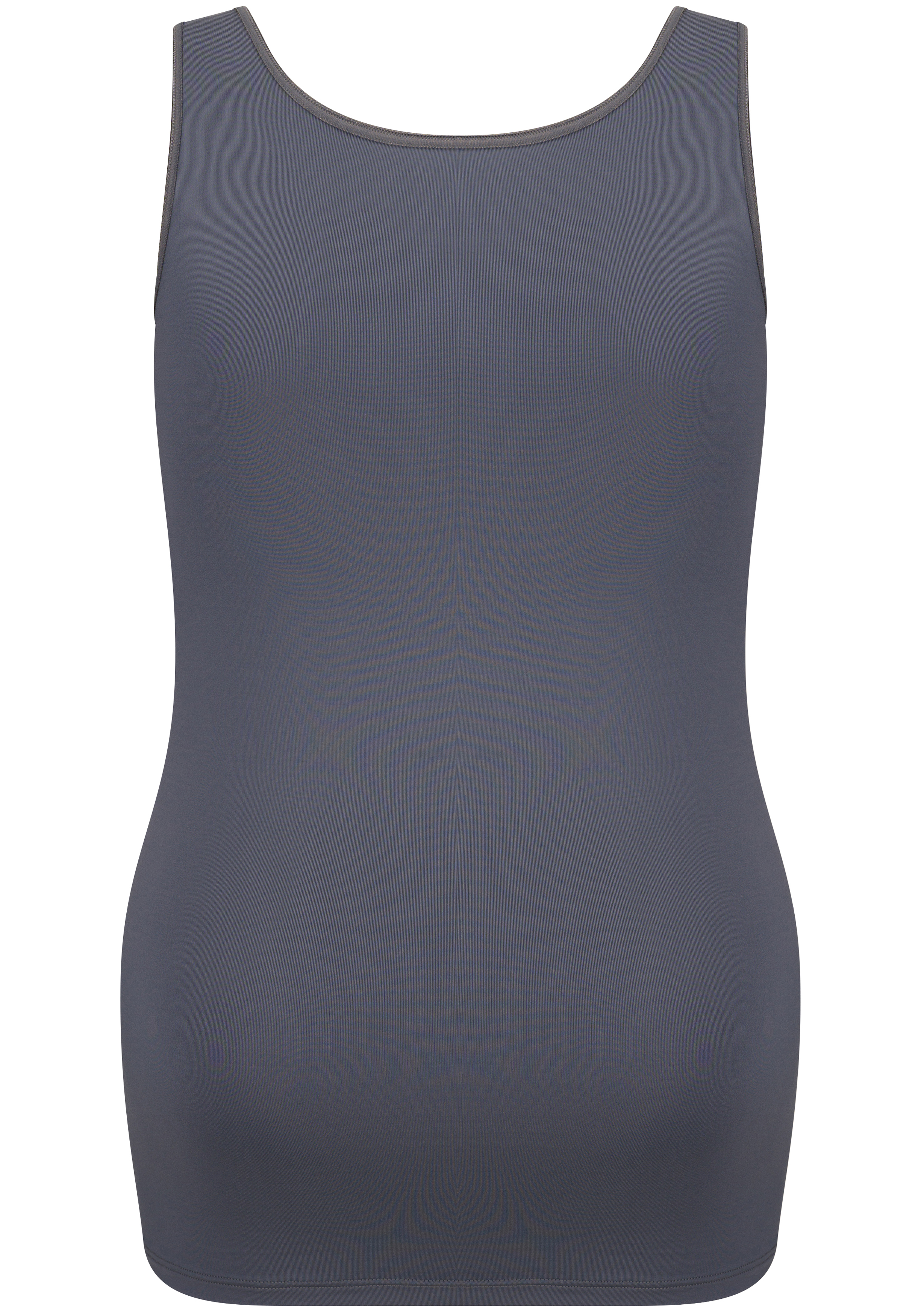 RJ Bodywear Pure Color dames top (1-pack), hemdje met brede banden, grijs