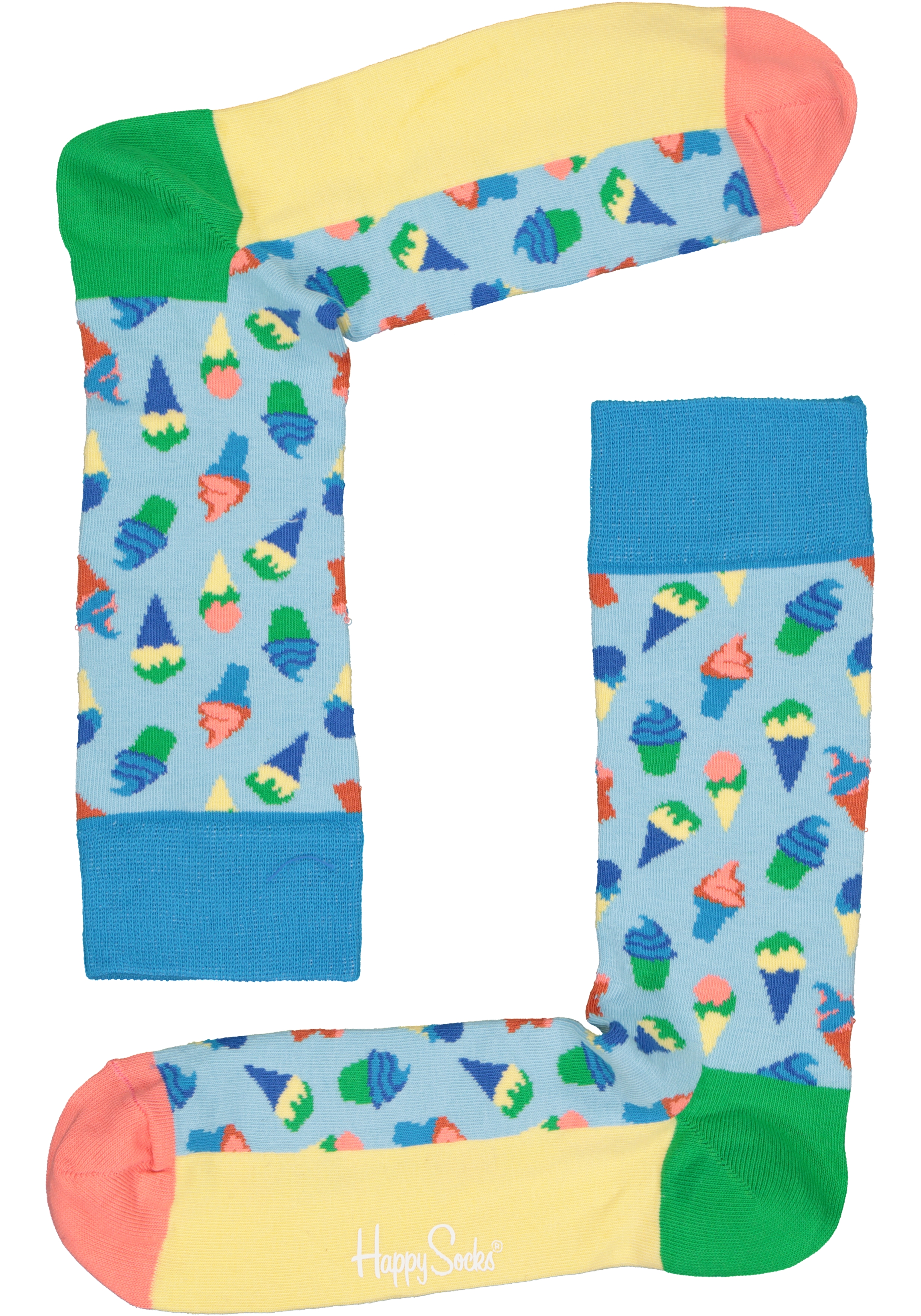 Happy Socks Tropical Day Socks Gift Set (4-pack), kleurige tropische voetenpret