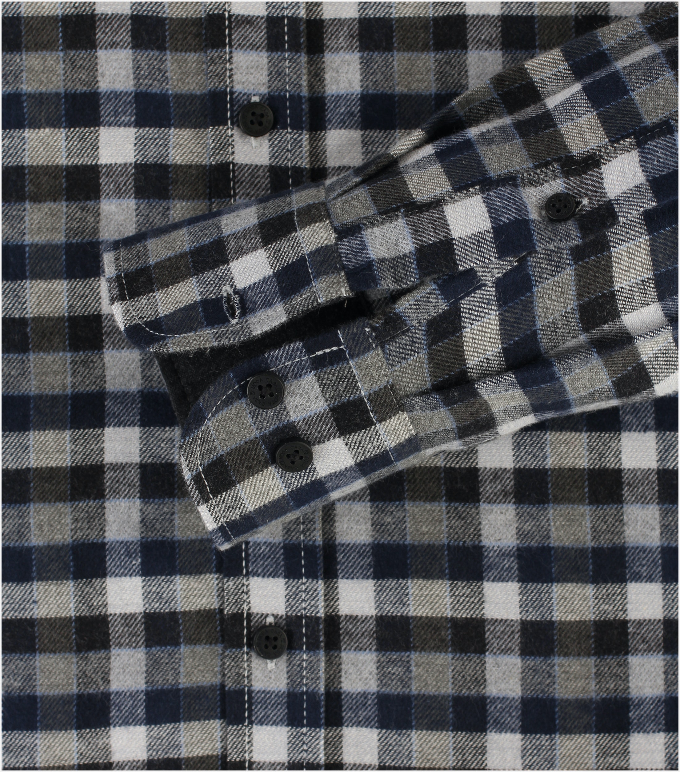 CASA MODA Sport comfort fit overhemd, flanel, groen geruit