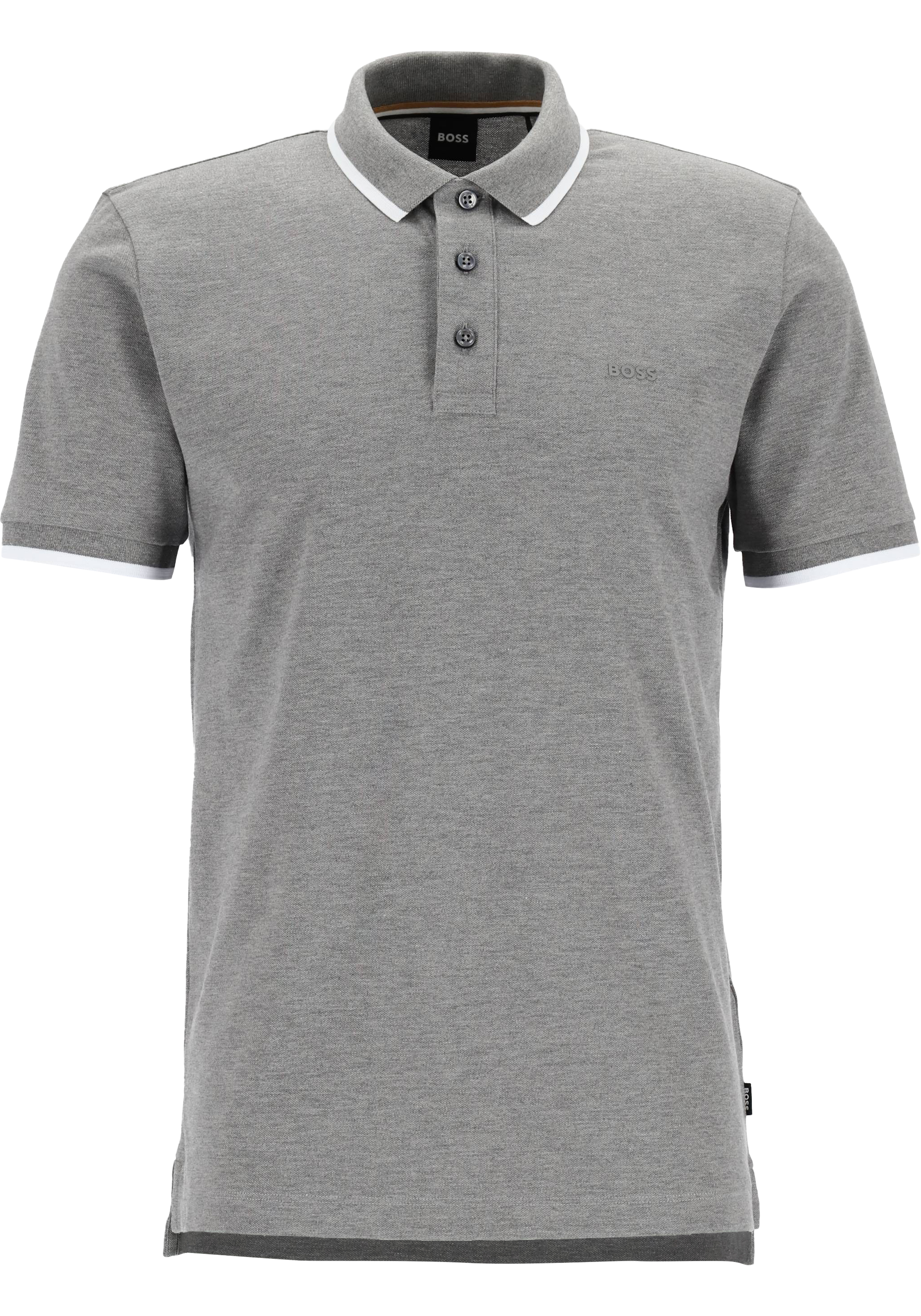 BOSS Parlay regular fit polo, pique, zilver