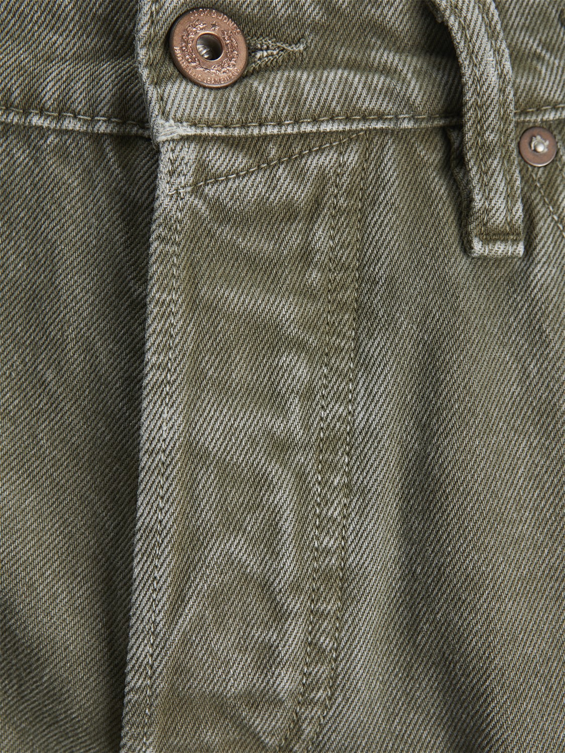 JACK & JONES Chris Cooper loose fit, heren jeans, olijfgroen