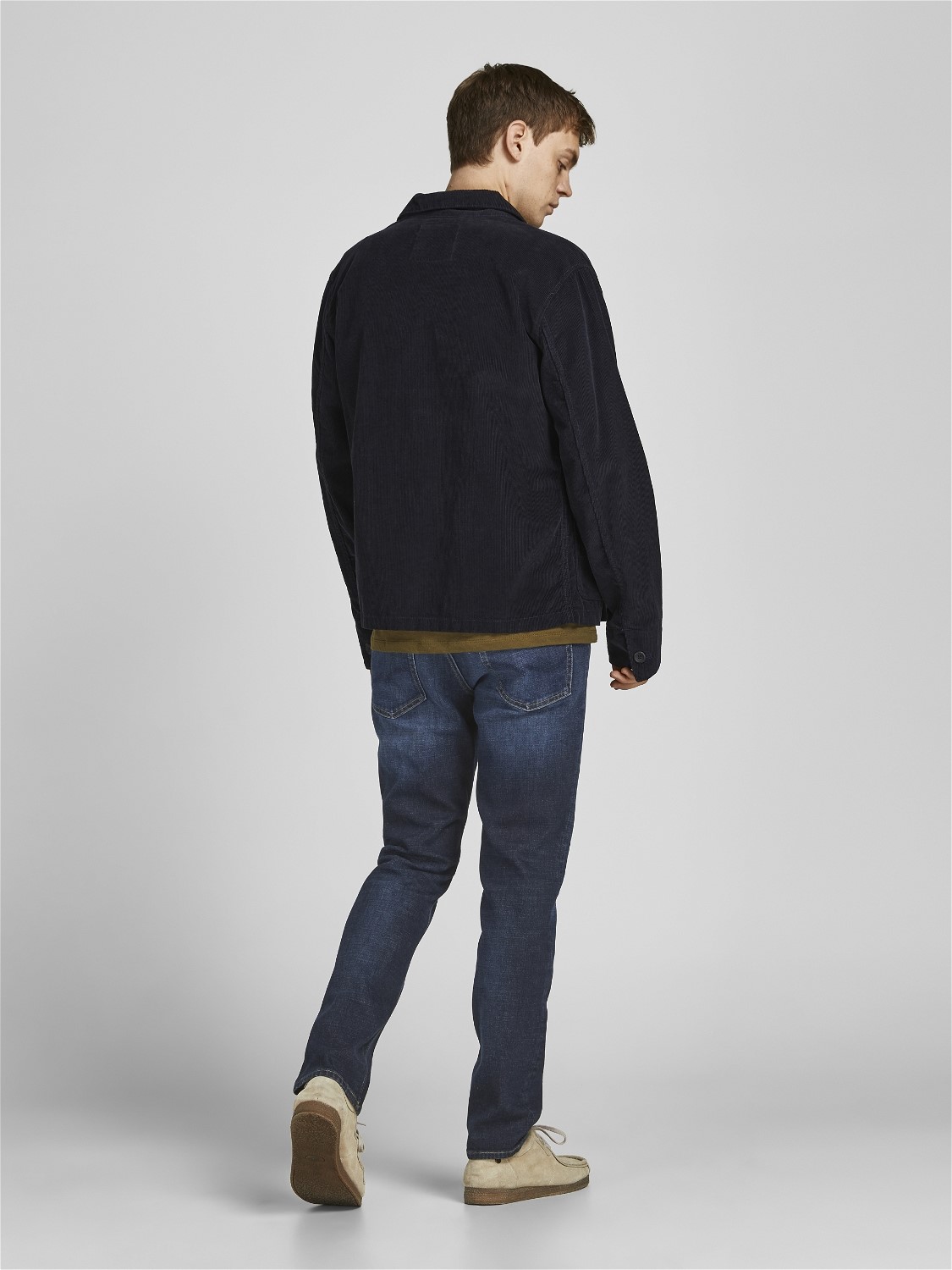 JACK & JONES Clark Original Jos regular fit, heren jeans, denimblauw