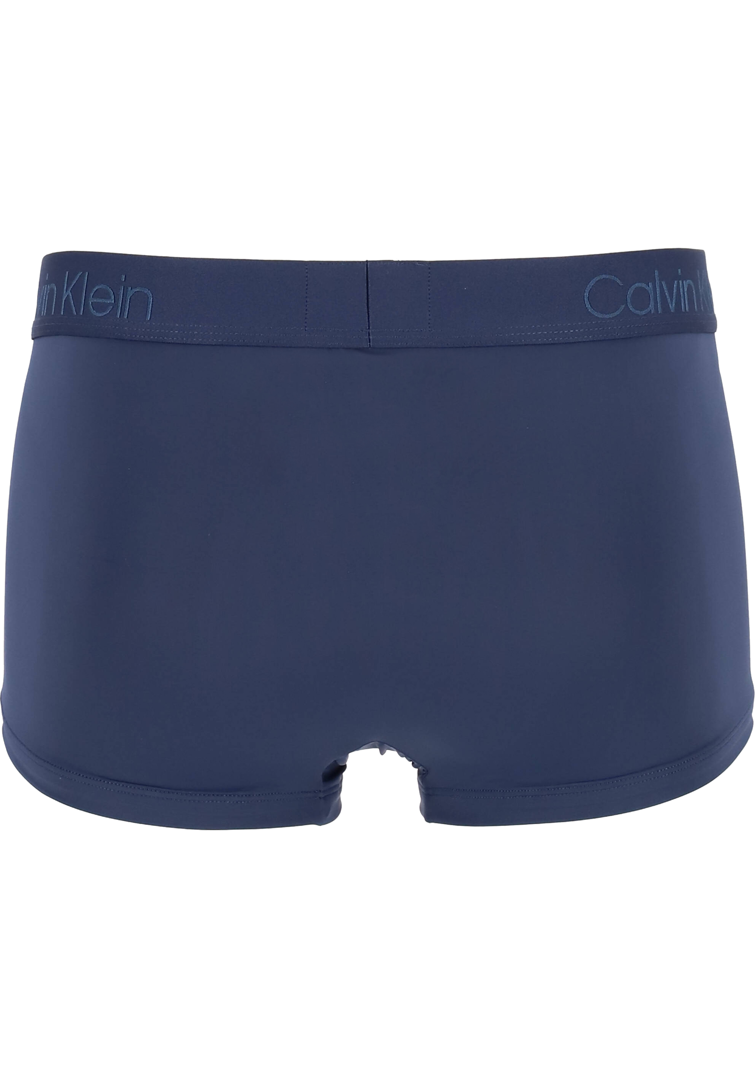 Calvin Klein CK BLACK Micro low rise trunk (1-pack), microfiber heren boxer kort, blauw