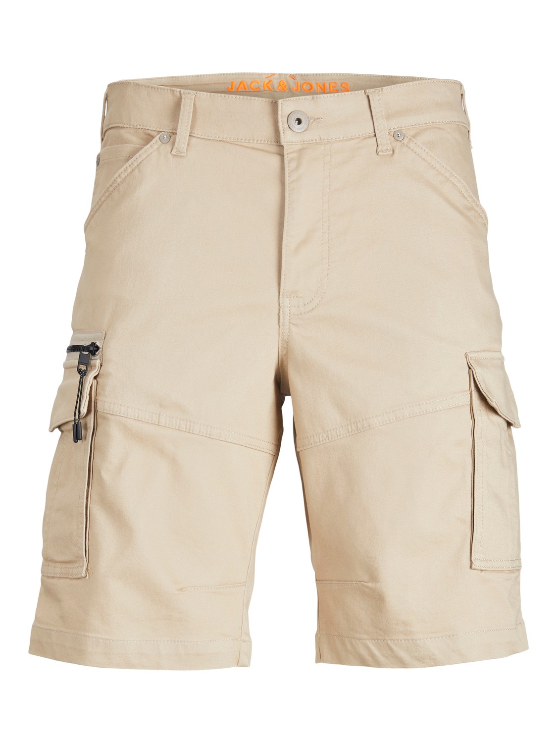 JACK & JONES Dex Cargo Shorts loose fit, heren cargo korte broek, beige