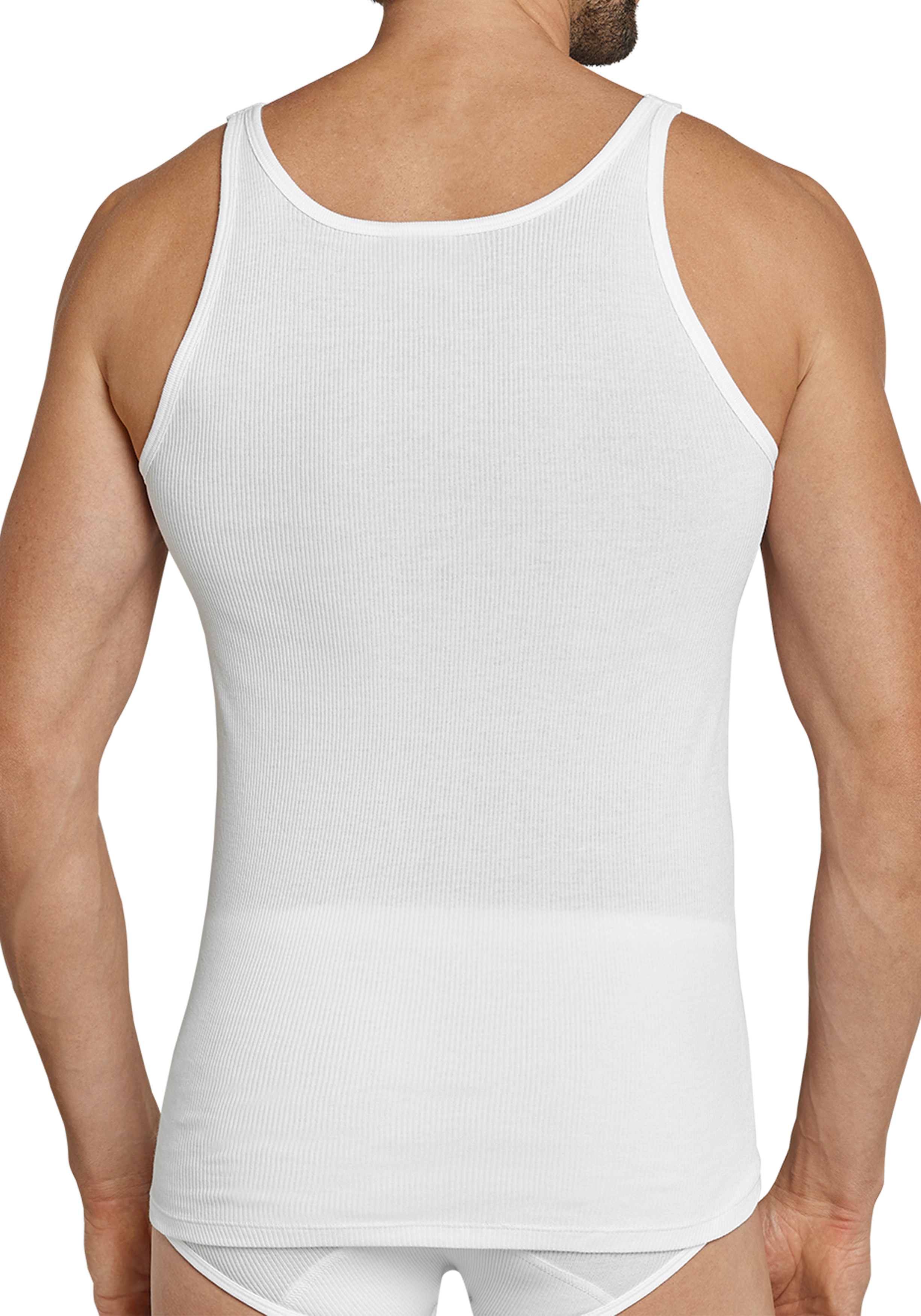 SCHIESSER Original Classics singlet (1-pack), Doppelribb, wit          