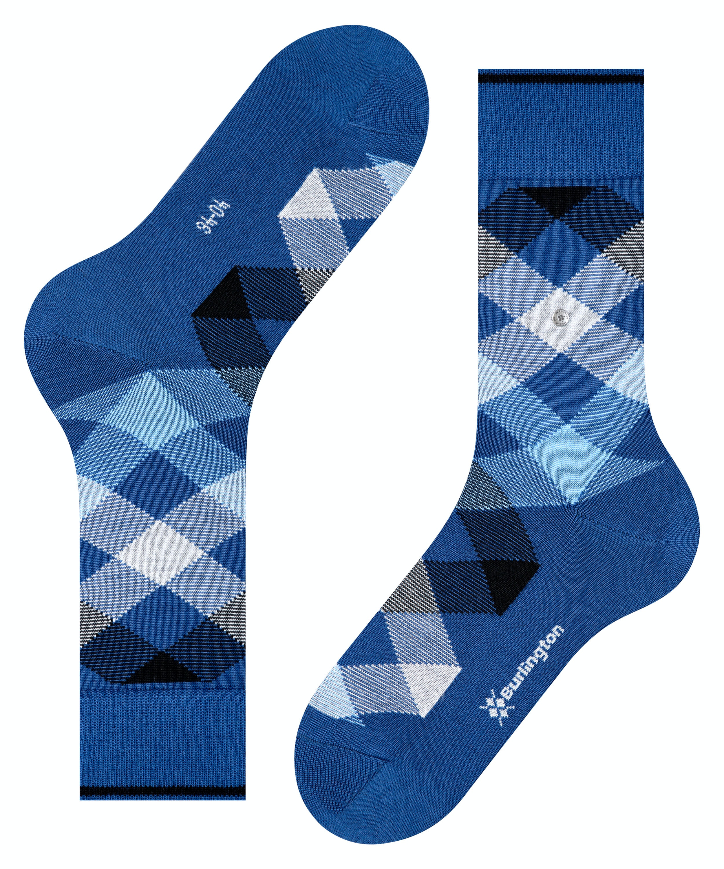 Burlington Newcastle herensokken, blauw (royal blue)