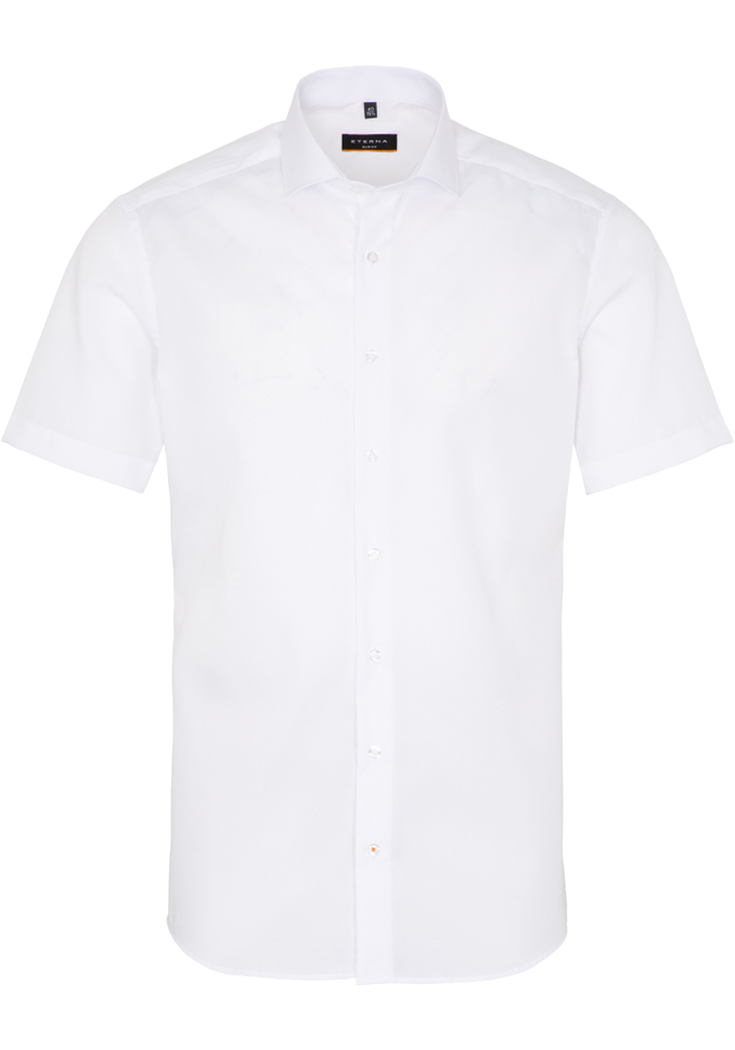 ETERNA slim fit overhemd korte mouw, popeline, wit