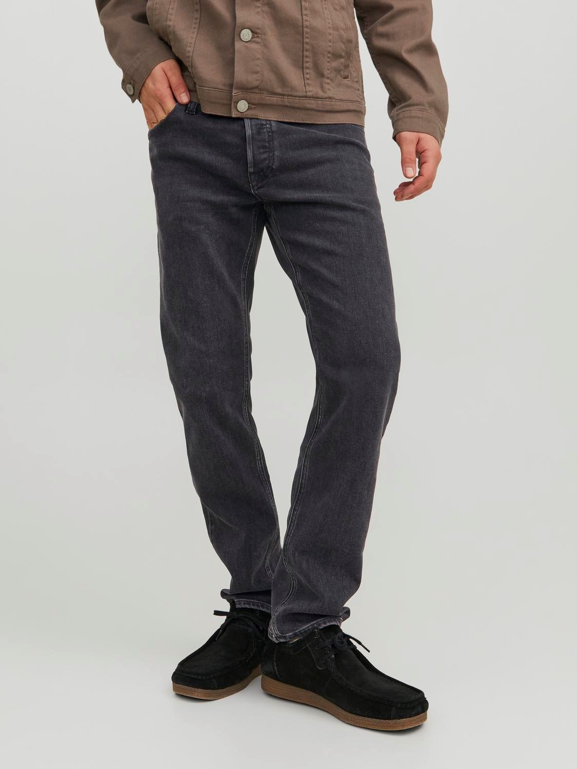 JACK & JONES Mike Original regular fit, heren jeans, zwart denim