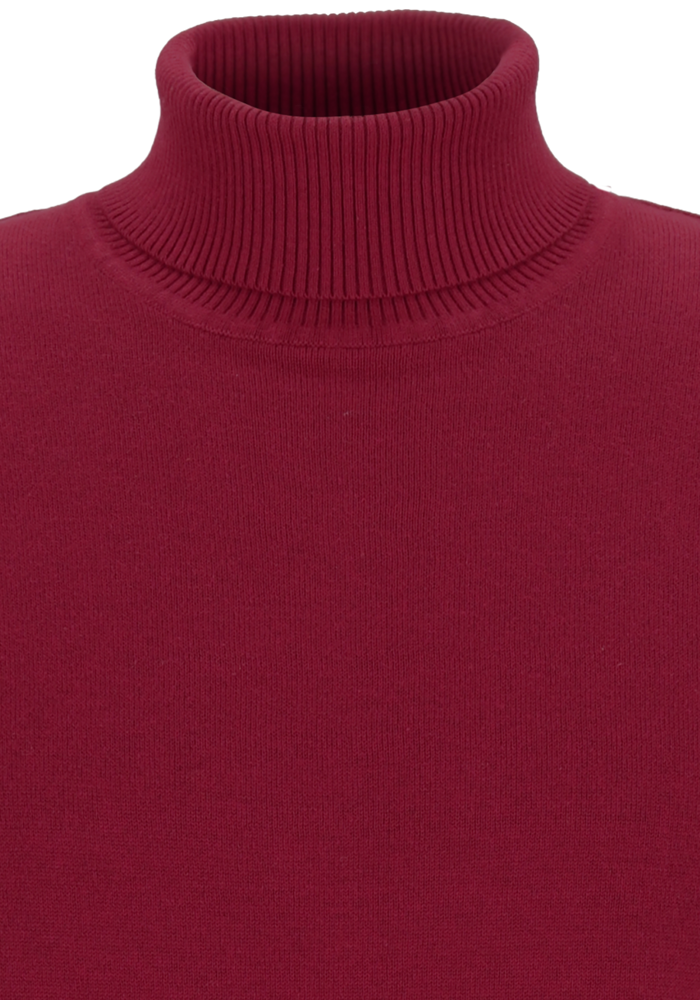 Redmond heren coltrui katoen, bordeaux rood