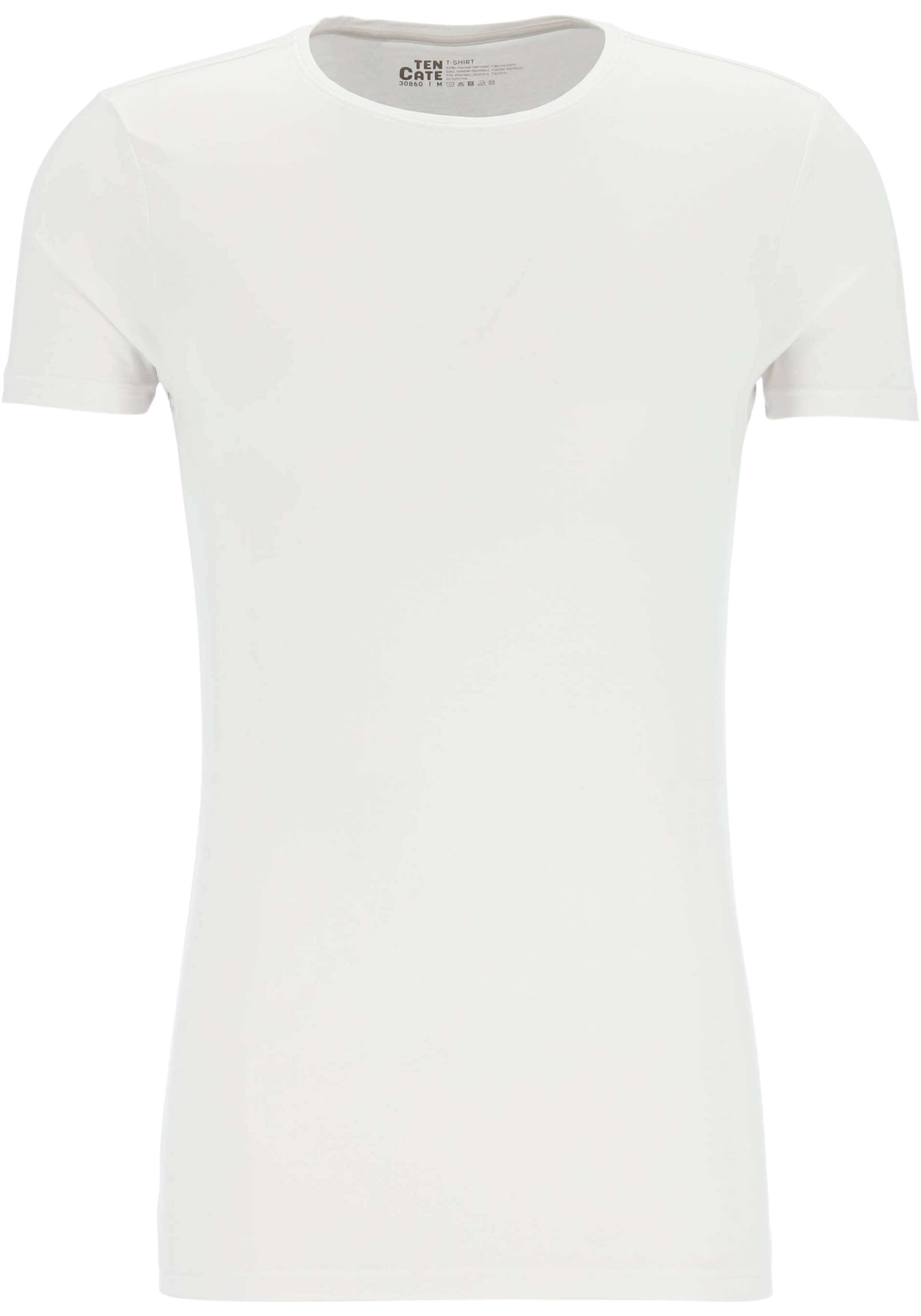 TEN CATE Basics men bamboo viscose T-shirt (1-pack), heren T-shirt O-hals, wit