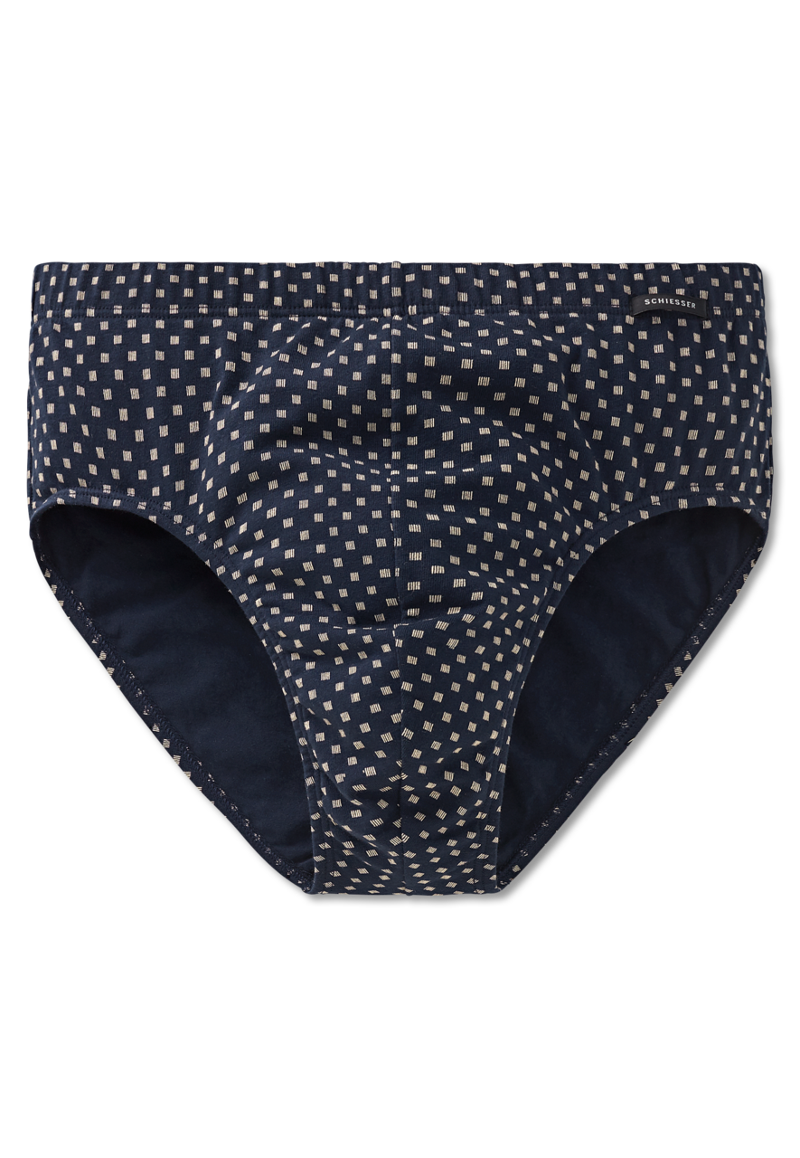 SCHIESSER Dark Sapphire slip (1-pack), heren minislip donkerblauw