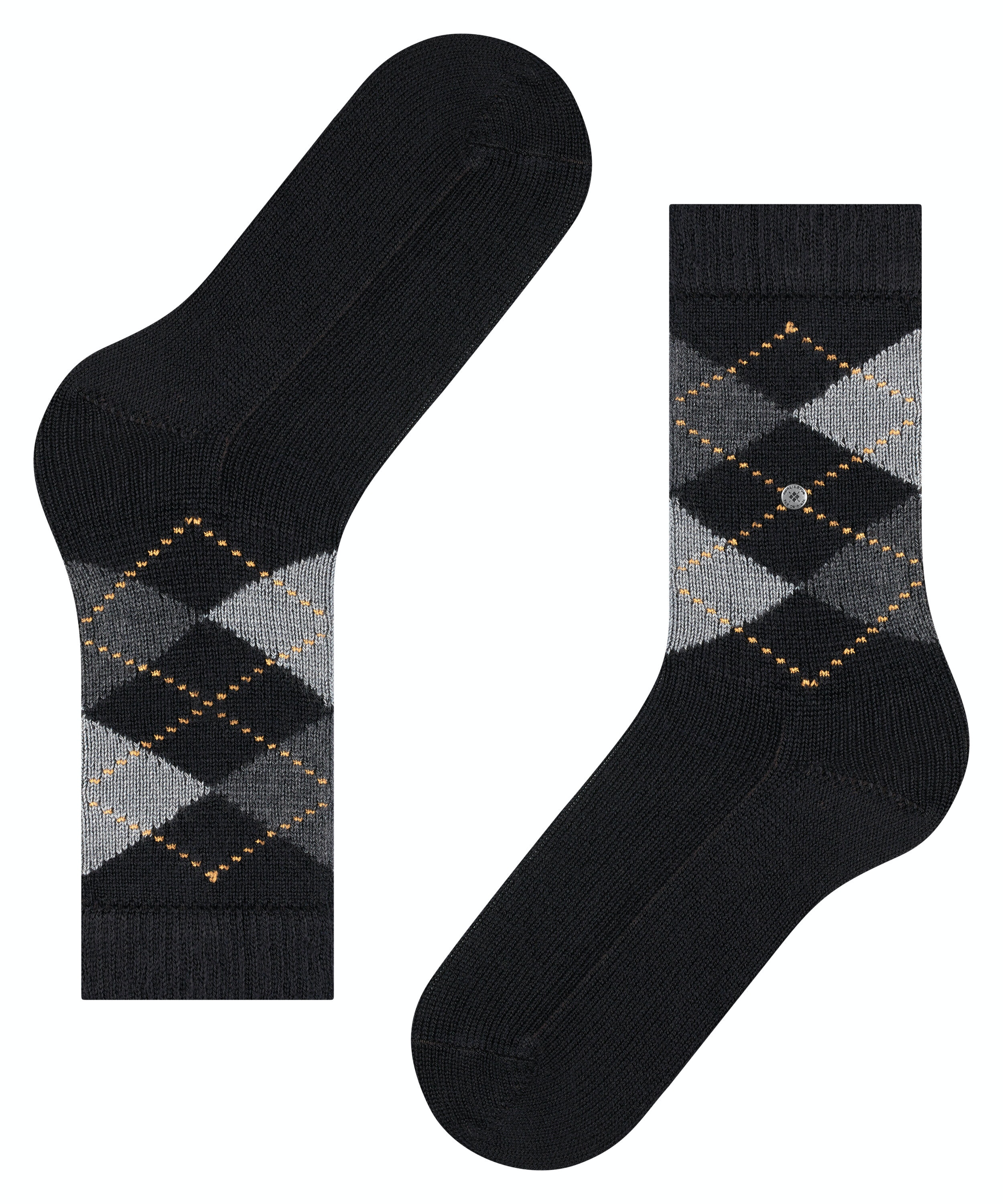 Burlington Whitby damessokken, zwart (black)