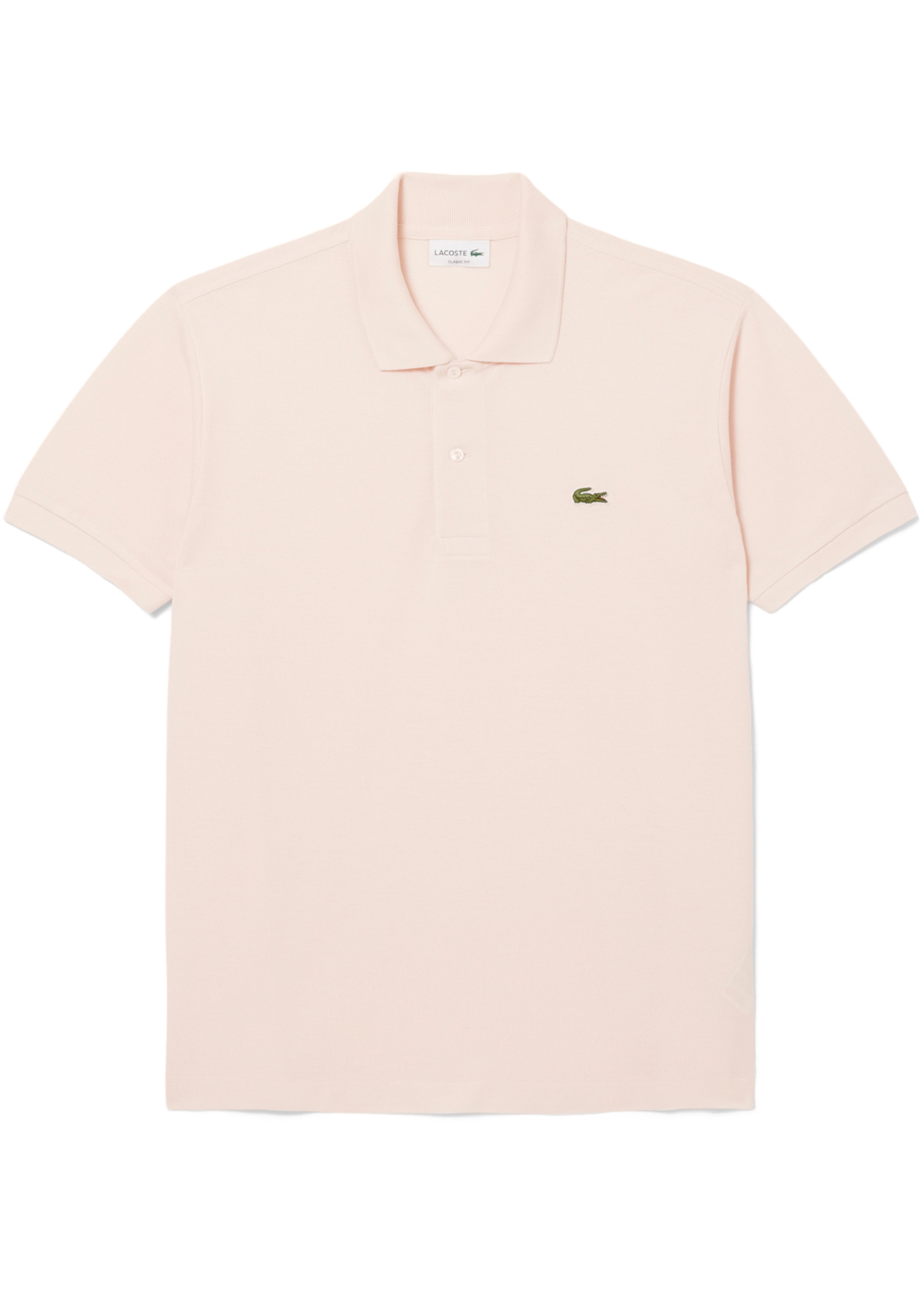 Lacoste Classic Fit polo, licht zalmroze