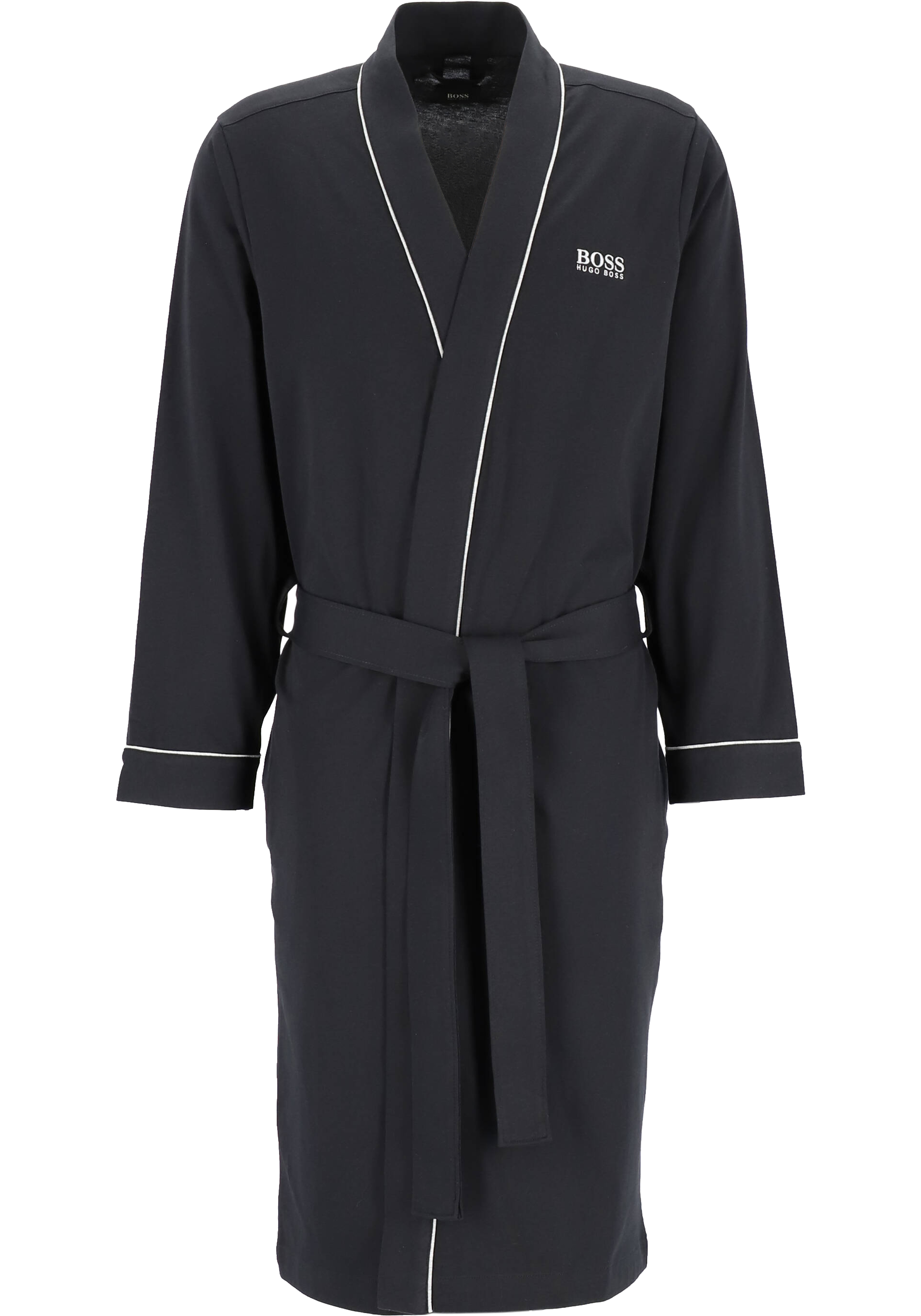 HUGO BOSS heren ochtendjas (dun), kimono, zwart