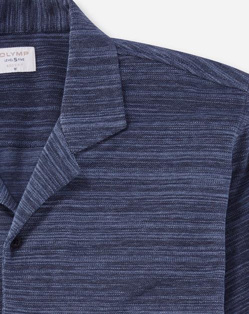 OLYMP Level Five Casual body fit polo, marineblauw