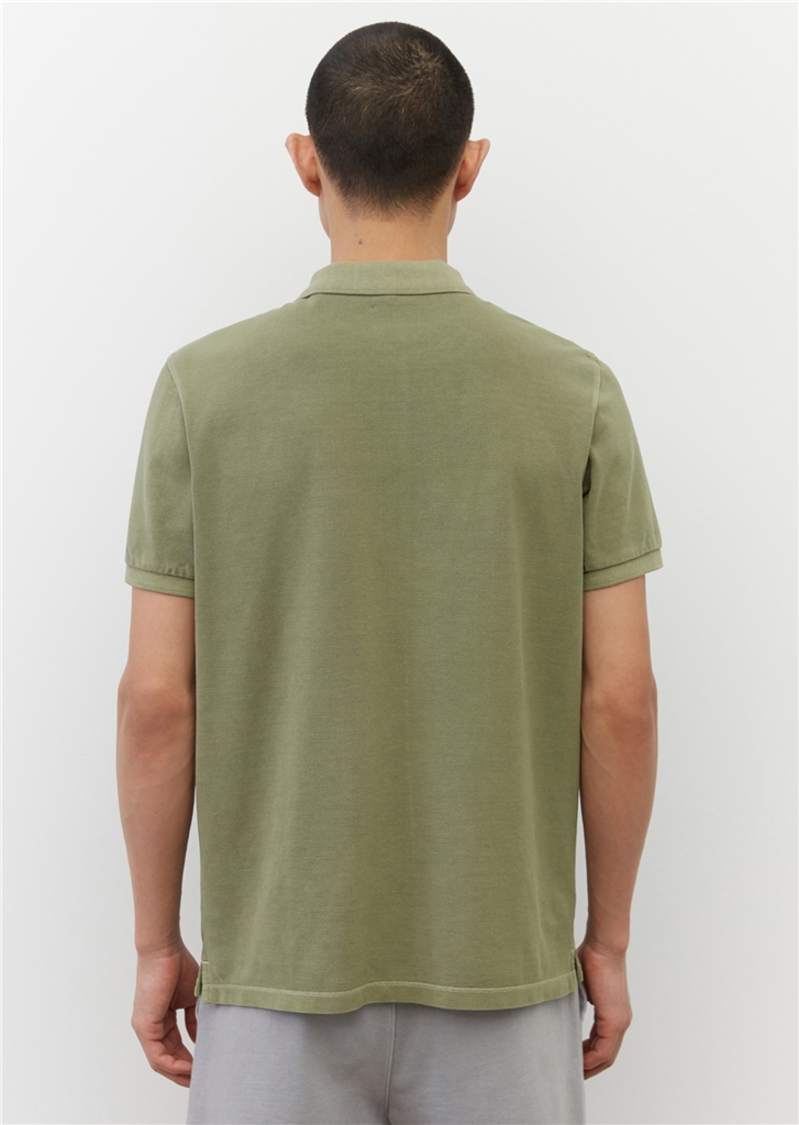 Marc O'Polo regular fit polo, heren poloshirt, olijfgroen