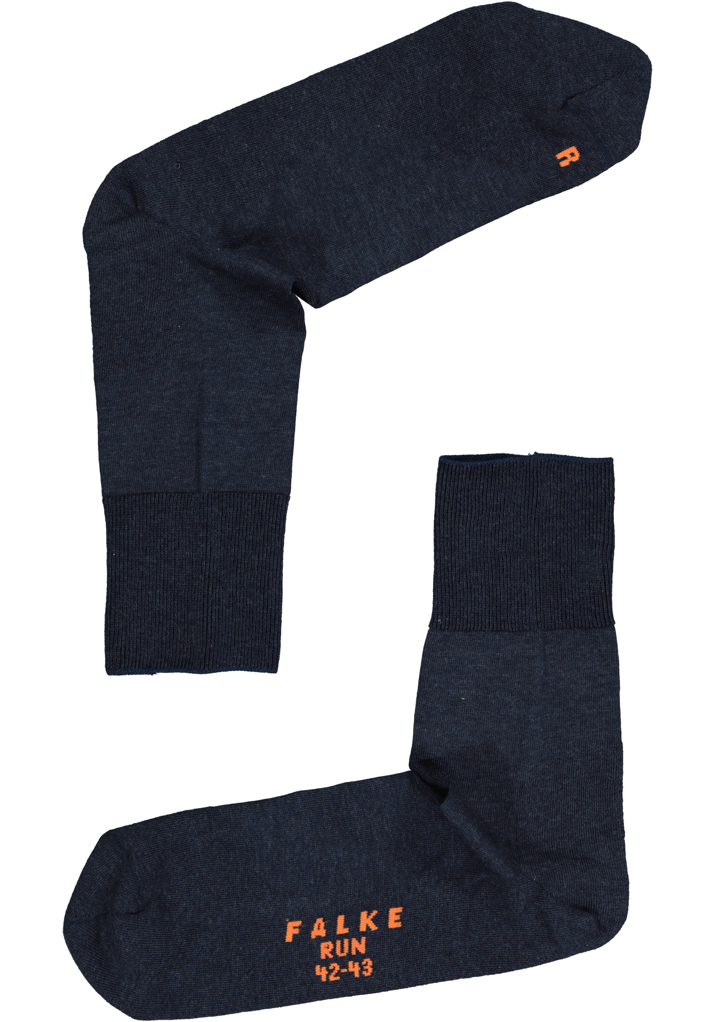 FALKE Run unisex sokken, marine blauw melange (navy blue melange)