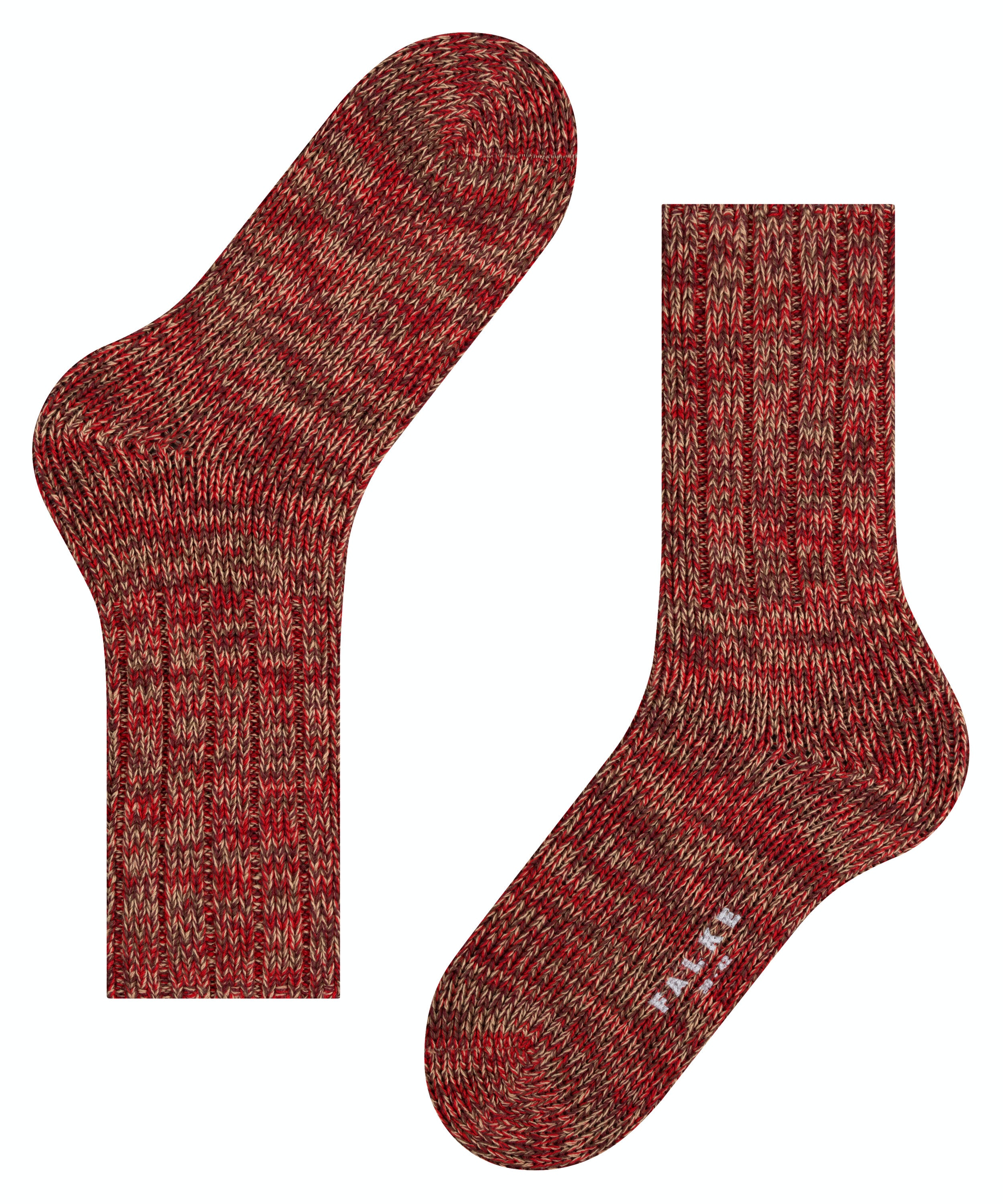 FALKE Brooklyn herensokken, grijs (red flash)