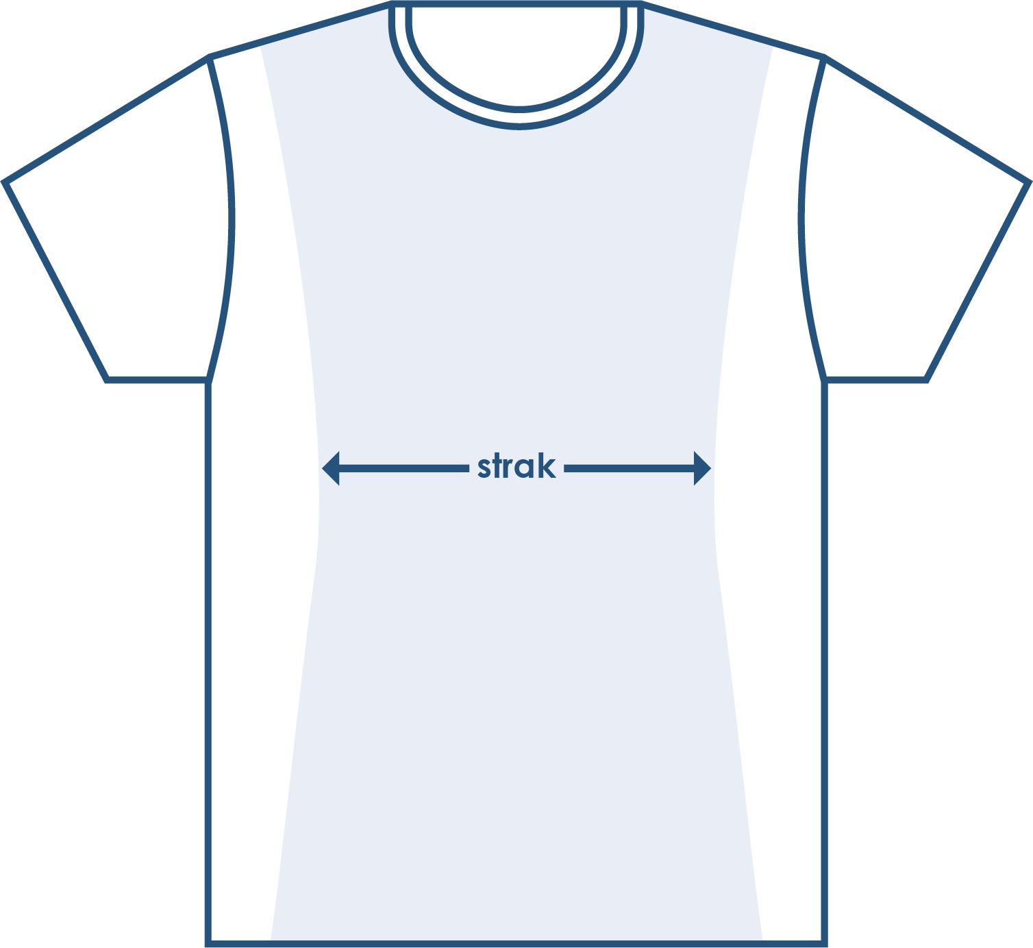 pasvorm tshirt korte mouw strak