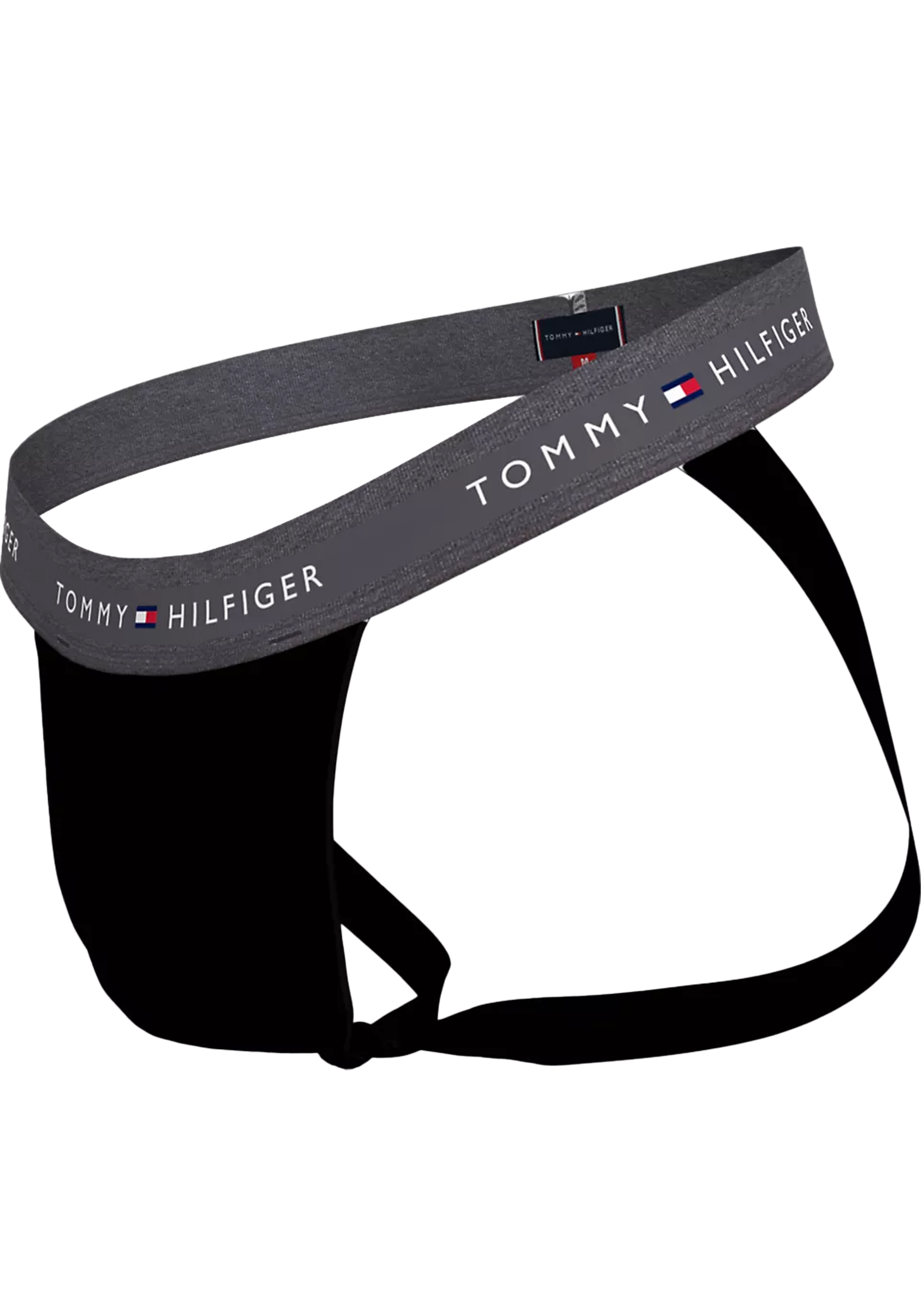 Tommy Hilfiger jockstrap 3 pack heren jockstrap zwart met gekleurde tailleband
