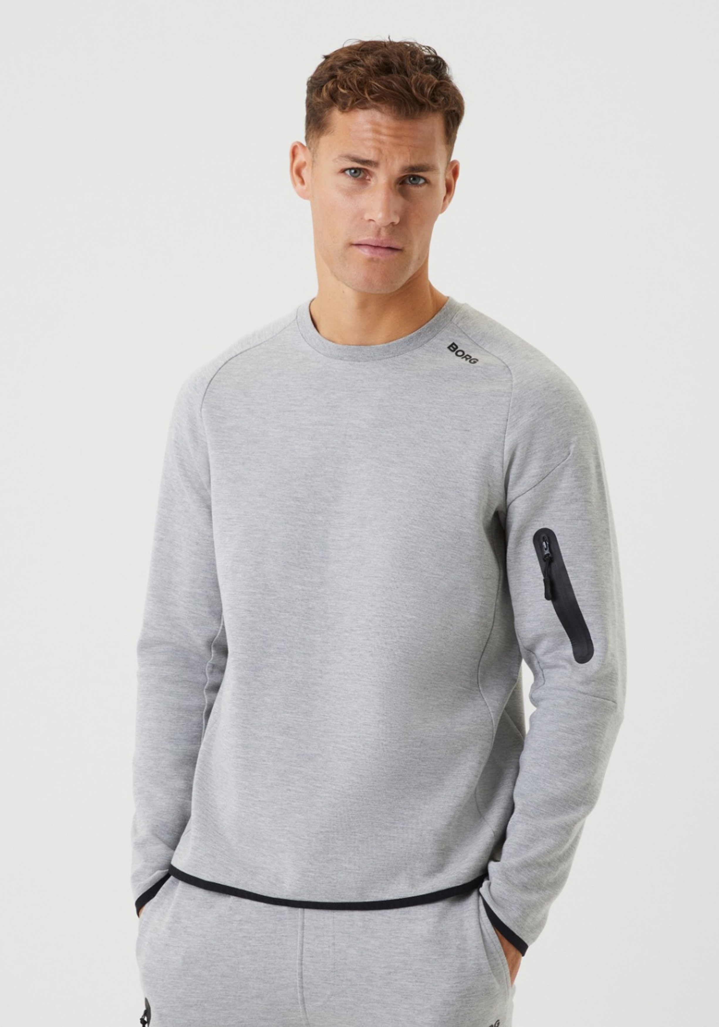 Bjorn Borg tech sweat crew, grijs