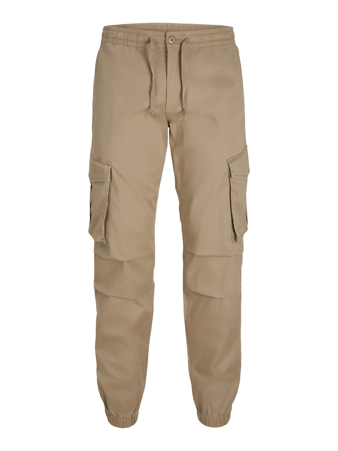 JACK & JONES Kane Noah Cuffed Cargo loose fit, heren cargo broek, camel bruin