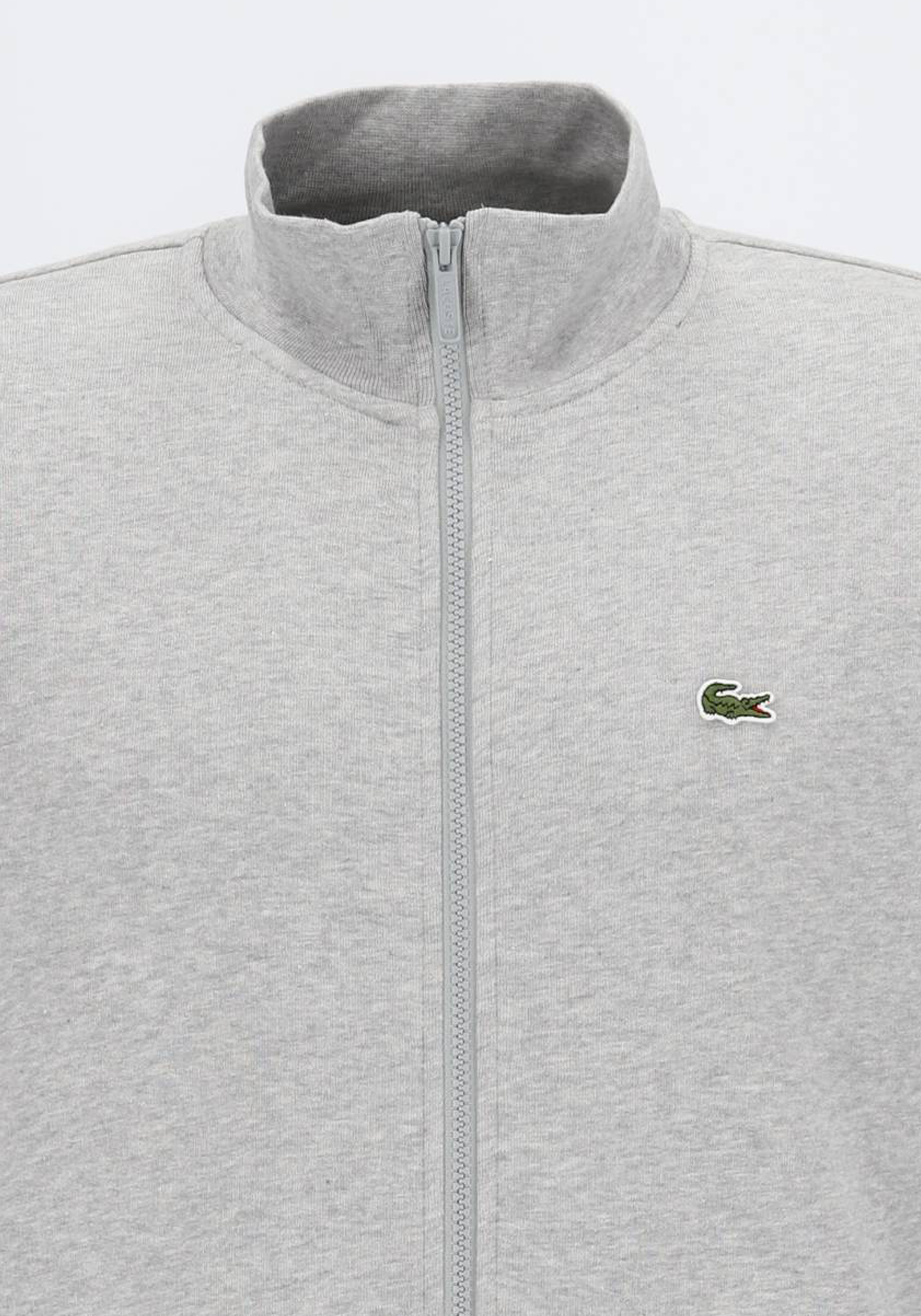 Lacoste heren sweatvest, lichtgrijs melange