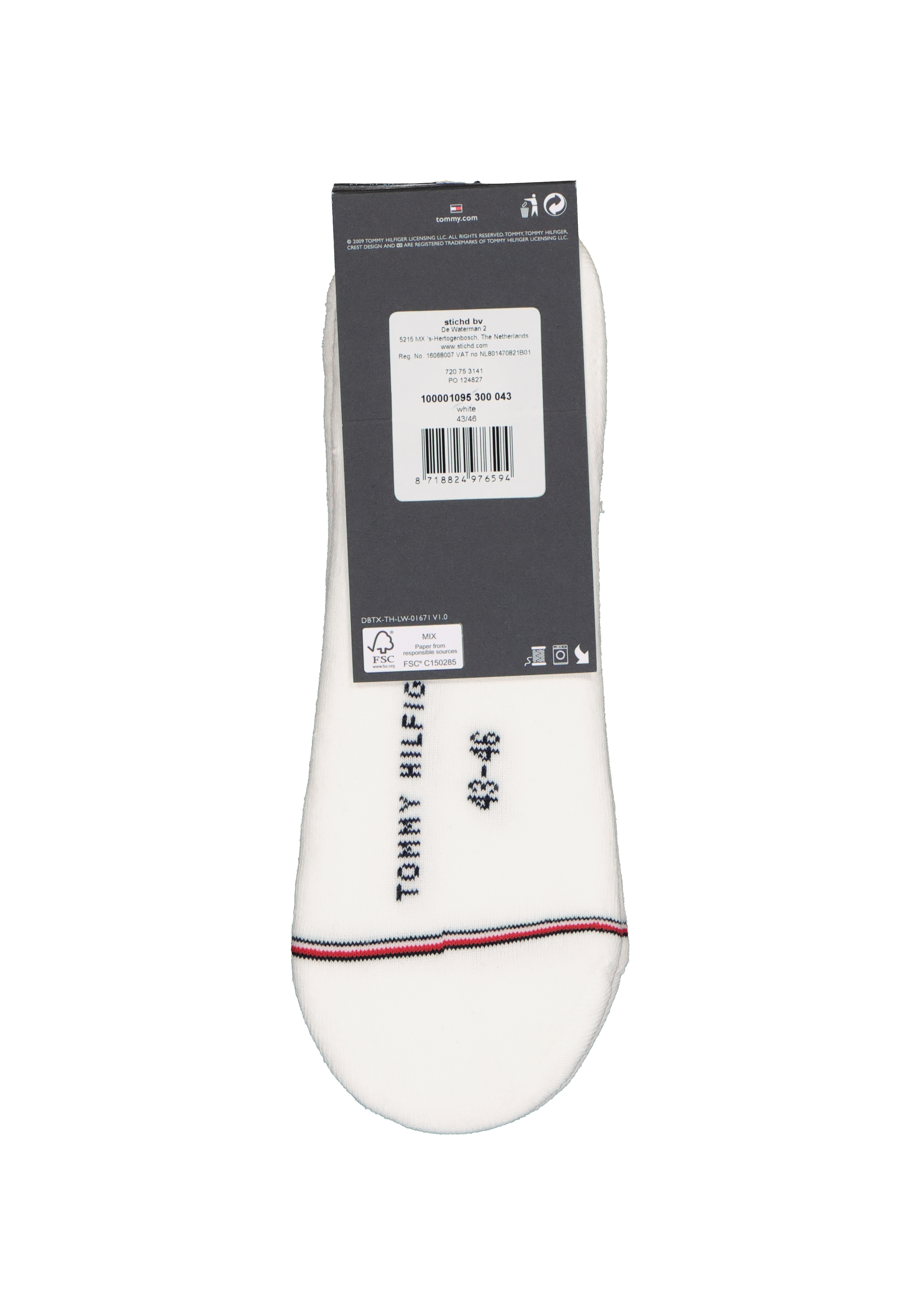 Tommy Hilfiger Iconic Sports Socks (2-pack), heren sneakersokken katoen, onzichtbaar, wit