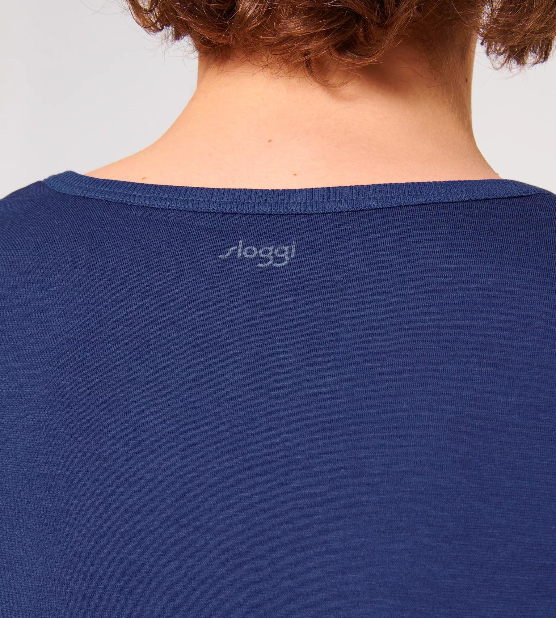 Sloggi Men GO Shirt V-Neck Slim Fit, heren T-shirt met een V-hals (1-pack), blauw