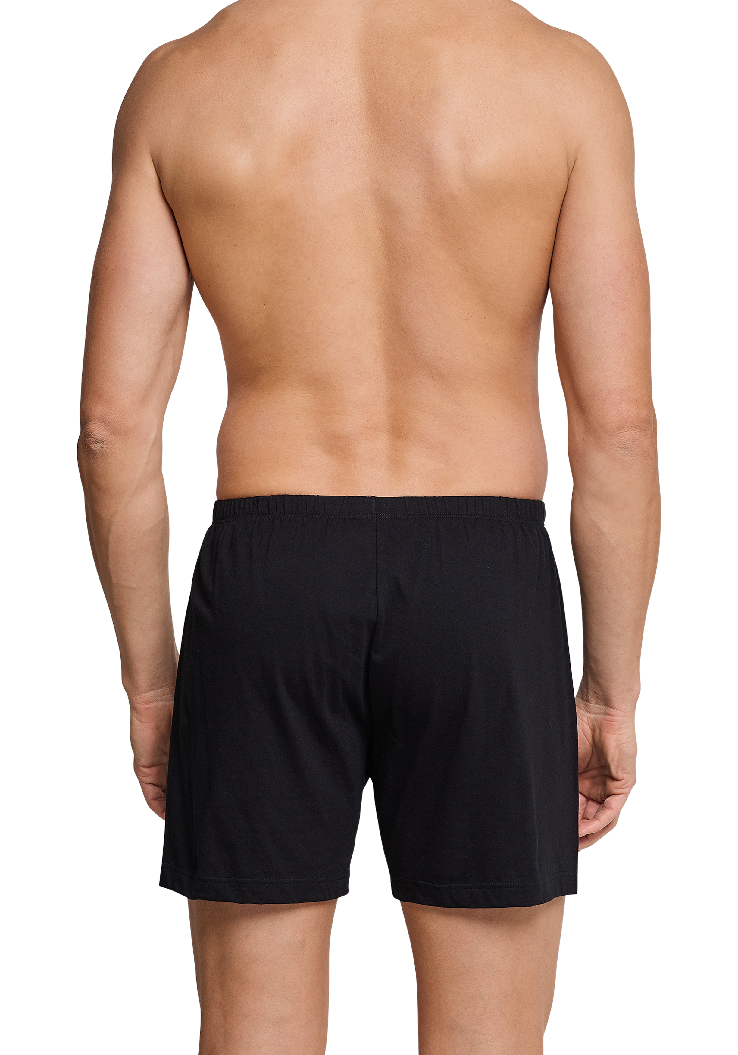 SCHIESSER Cotton Essentials boxershorts wijd (2-pack), tricot, zwart