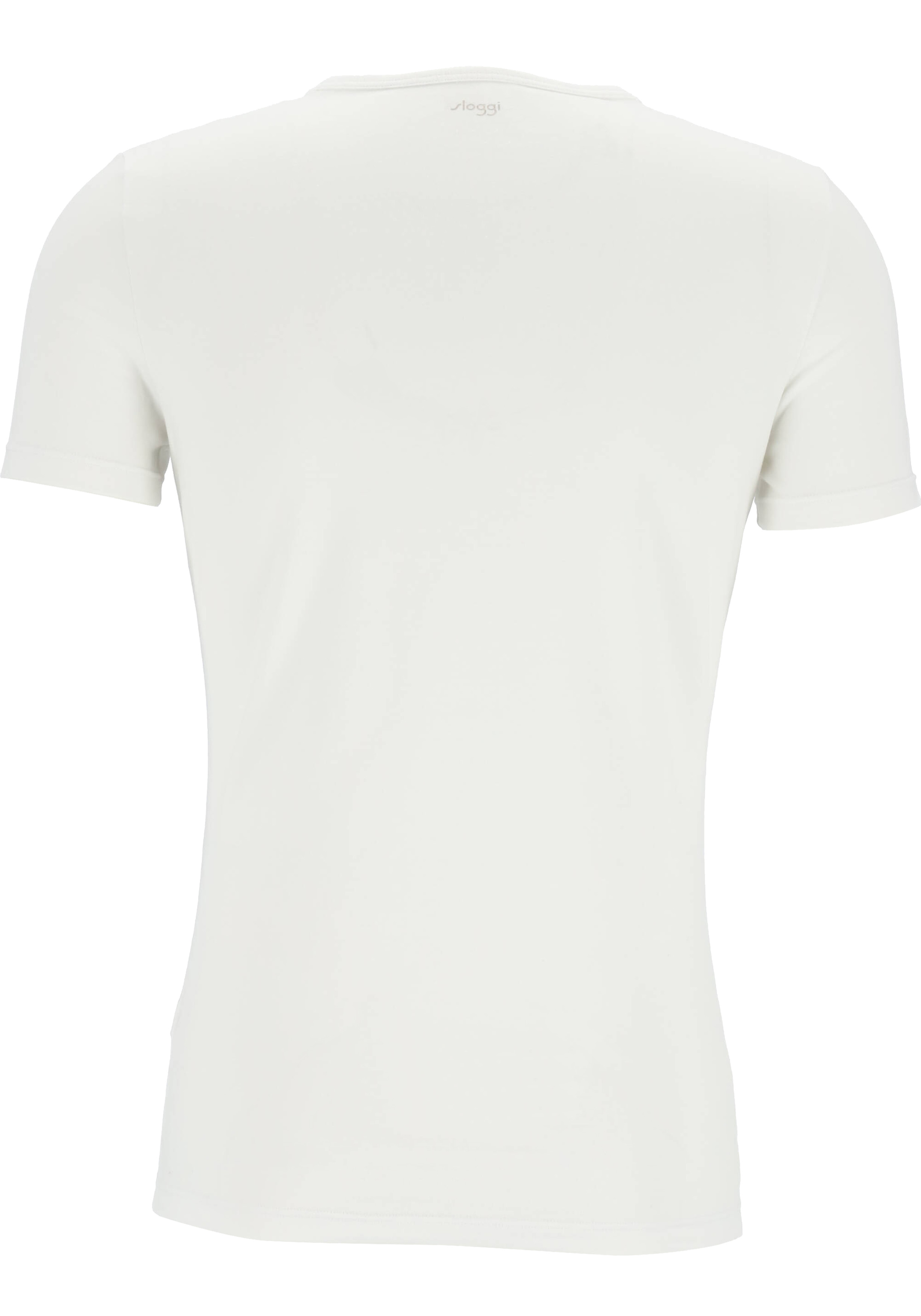 Sloggi Men GO Shirt O-Neck Slim Fit, heren T-shirt (1-pack), wit