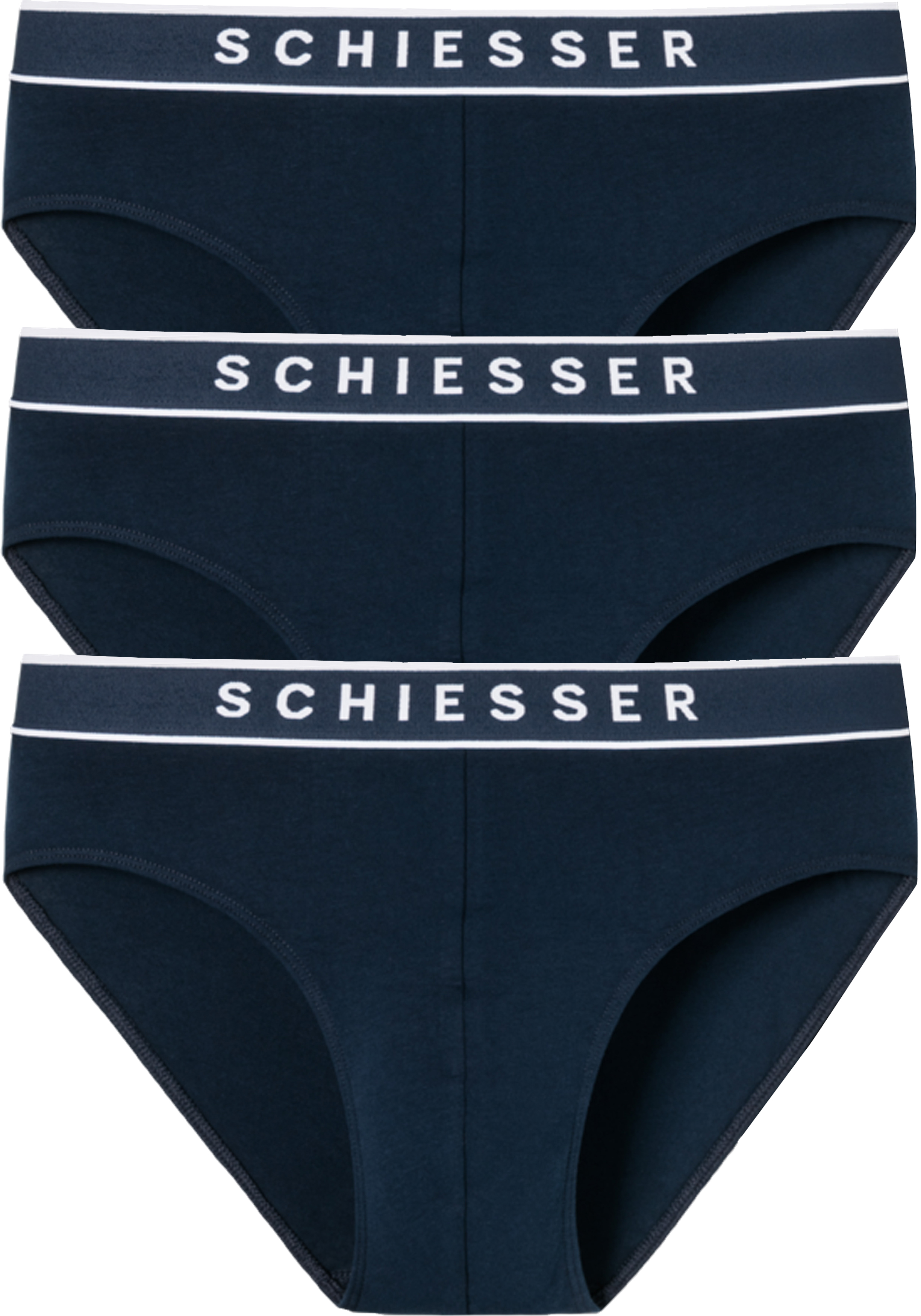 SCHIESSER 95/5 rio slips (3-pack), donkerblauw